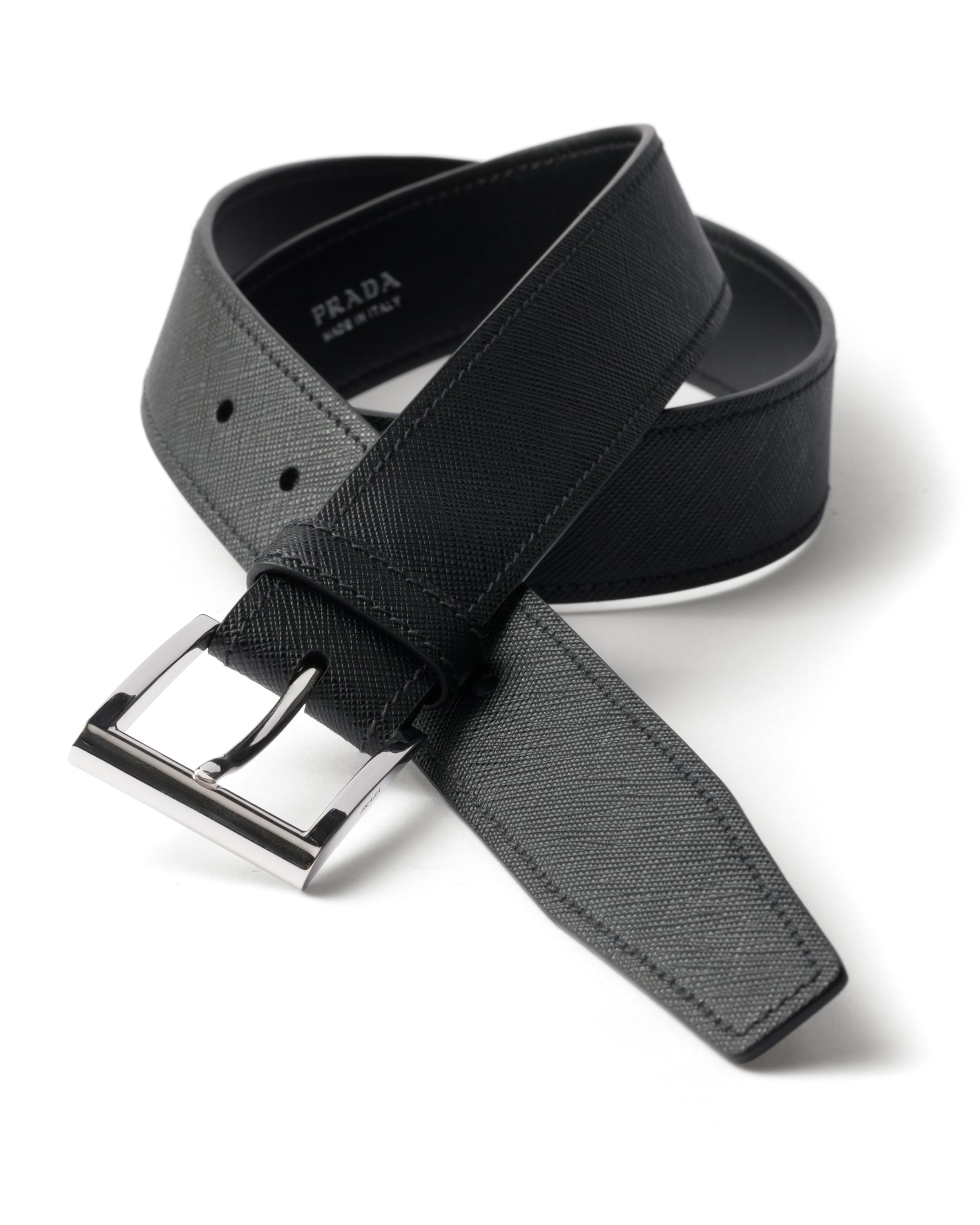 Prada Saffiano Leather Belt Strap