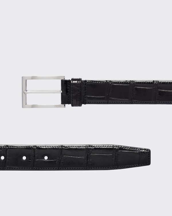 クロコダイルレザー ベルト クロコダイルレザー ベルト