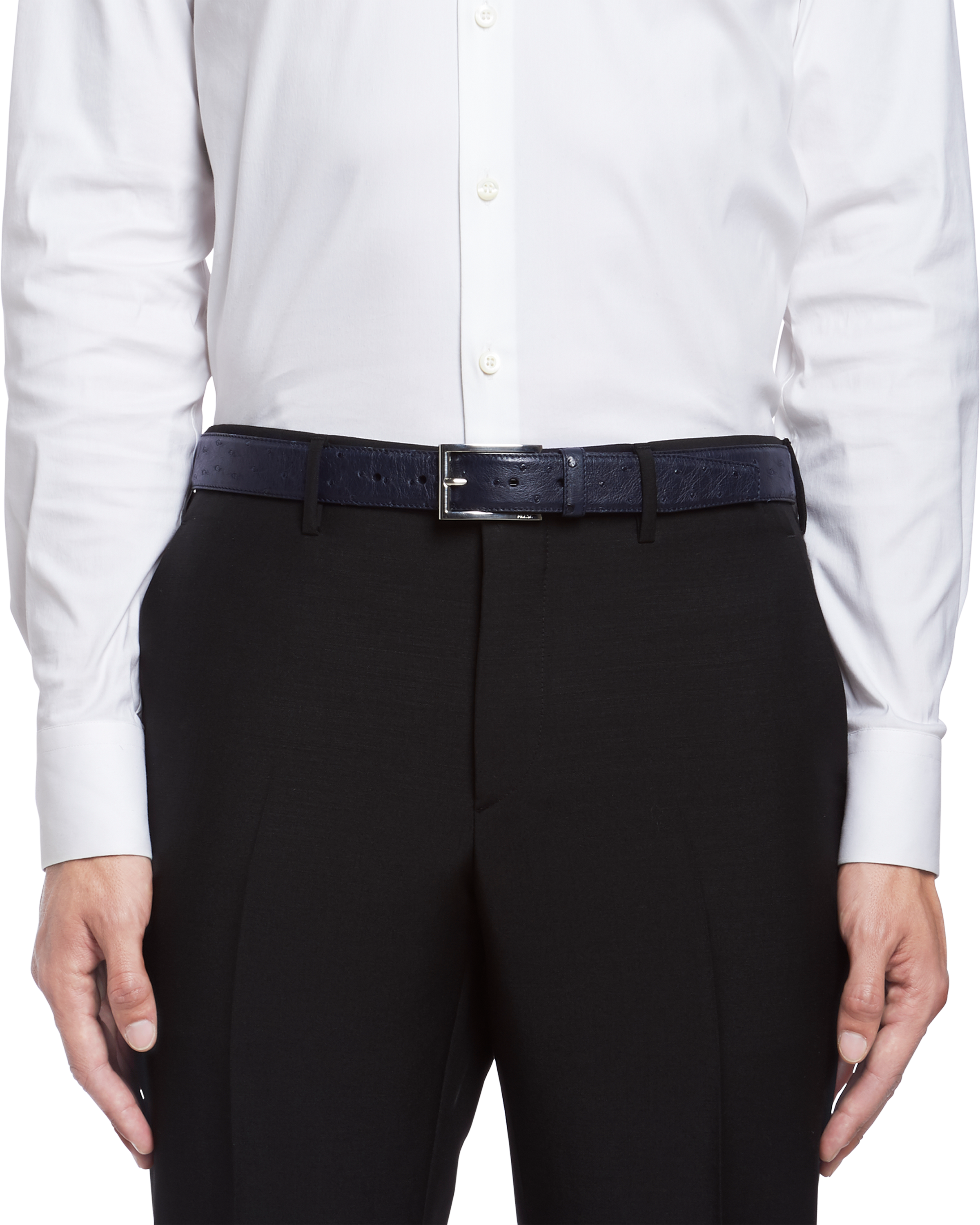 Prada 鸵鸟皮腰带 2