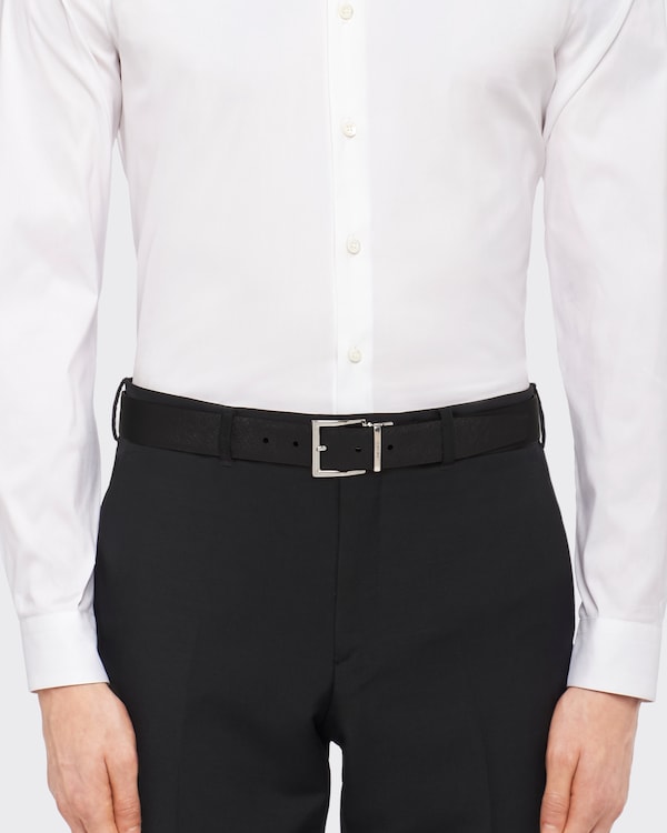 حزام بوجهين من جلد سافيانو حزام بوجهين من جلد سافيانو