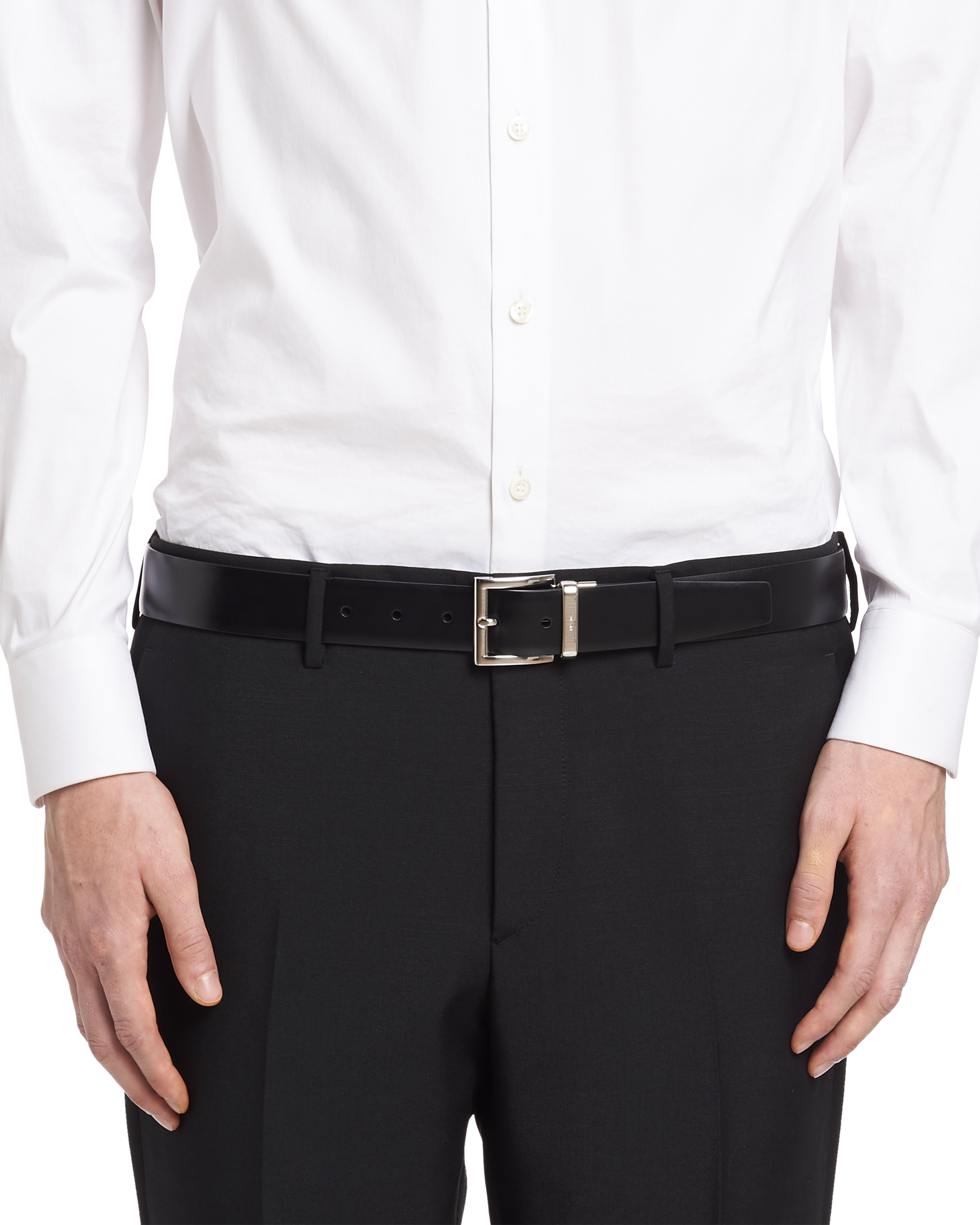 prada saffiano leather belt
