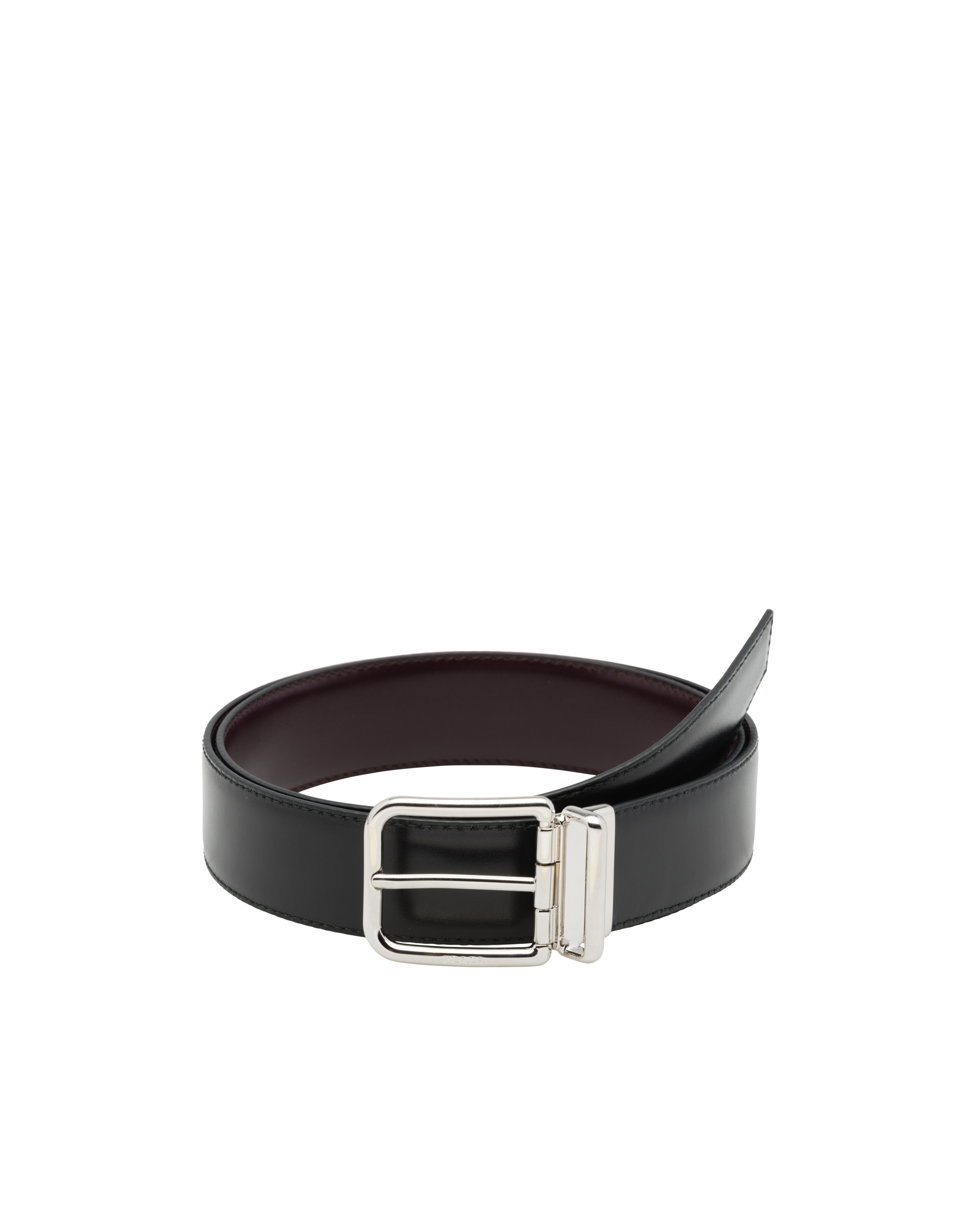 リバーシブルレザー ベルト Prada