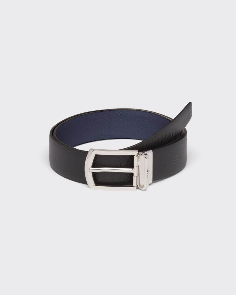 プラダ PRADA ロゴベルト ナイロンタックスカート ブラック 38