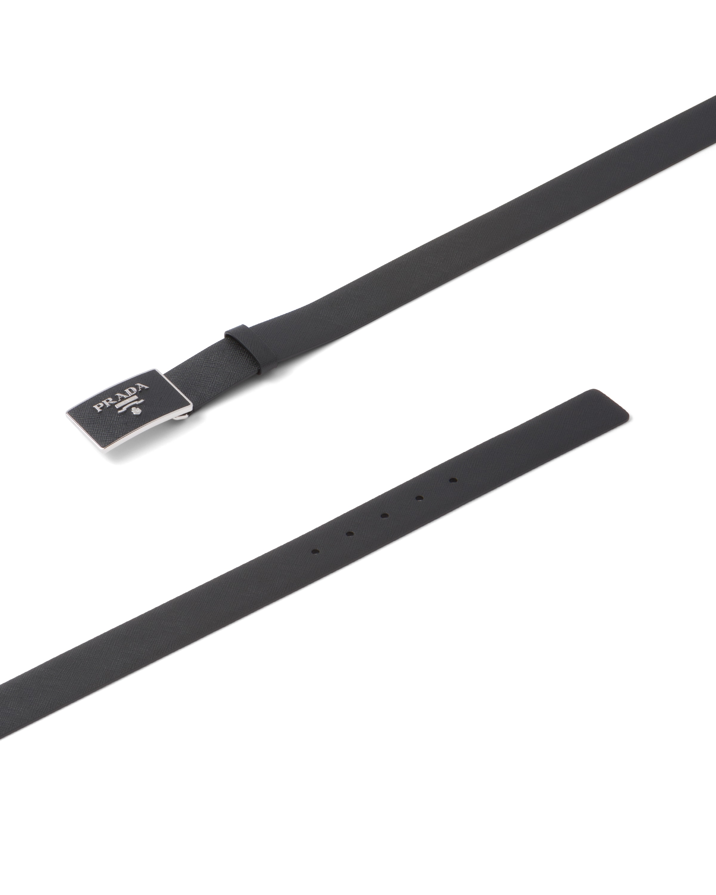 Prada Men's Black Other Materials Belt In Black