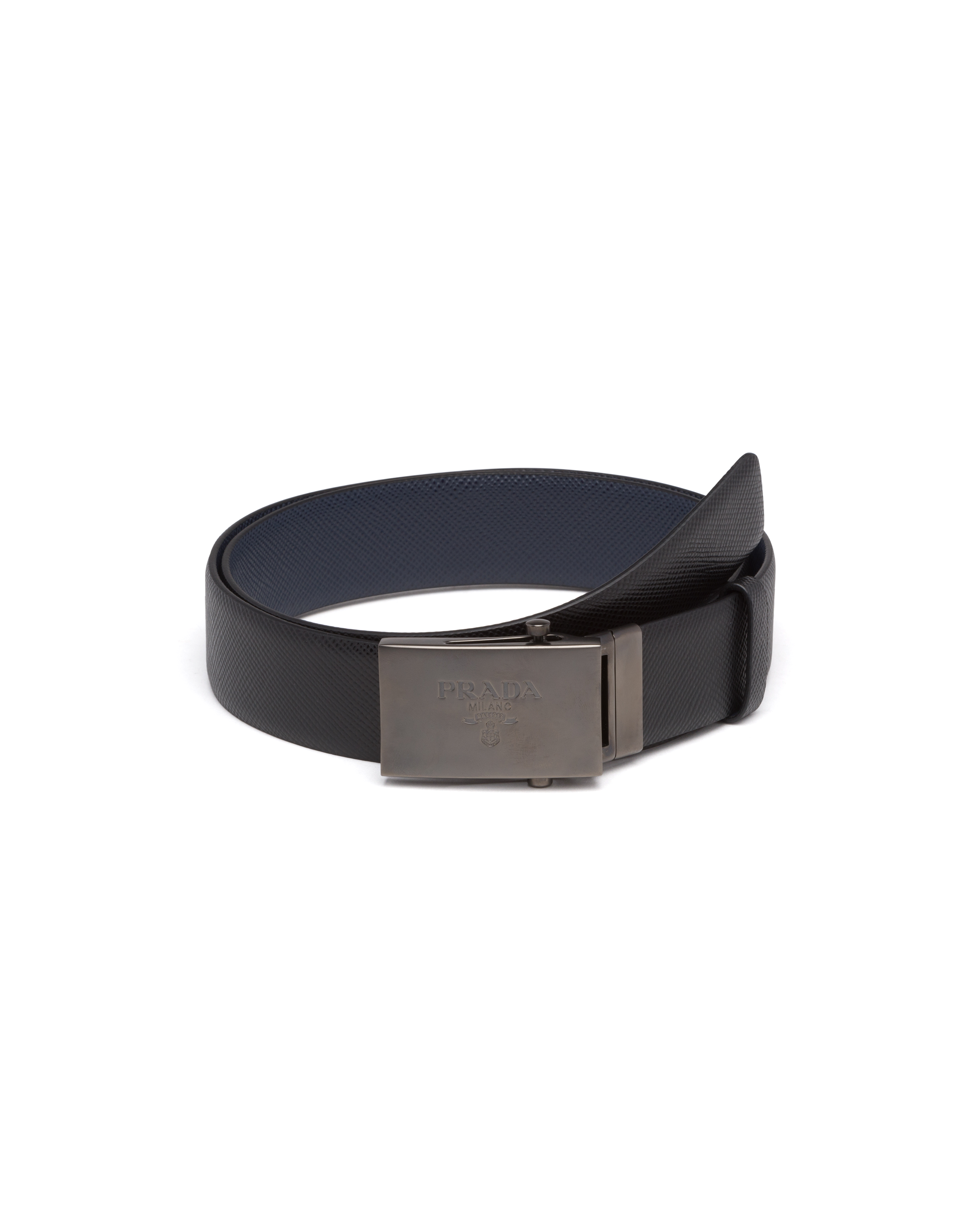 Discount special sell store reversible buckled belt Pradawomens Belts