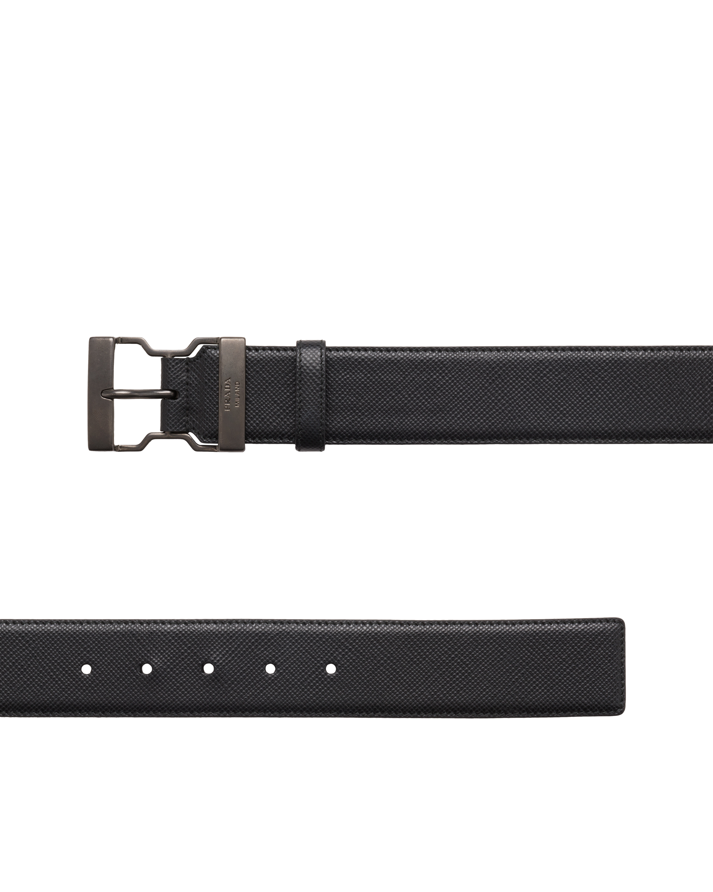 prada leather belt