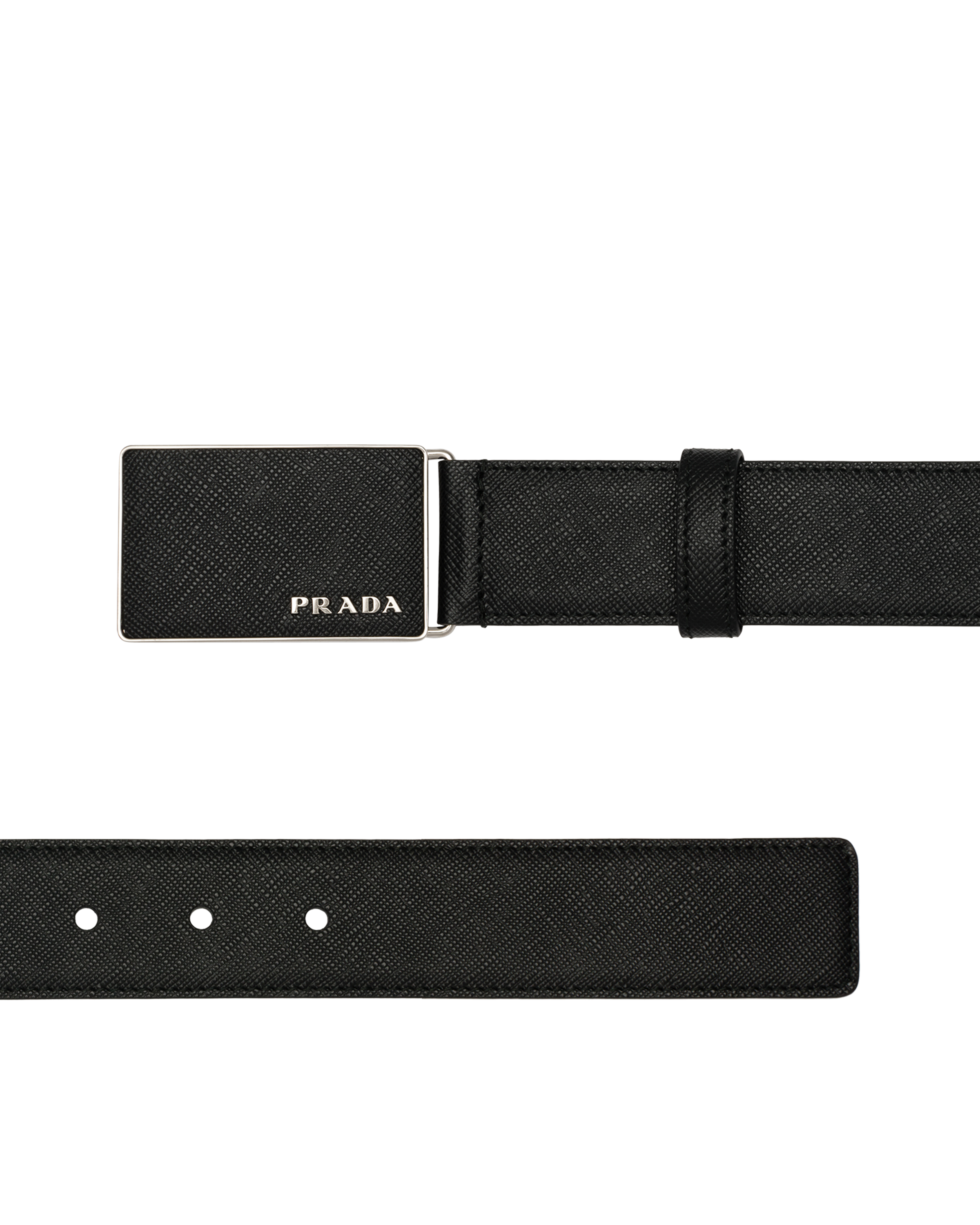 saffiano leather belt prada