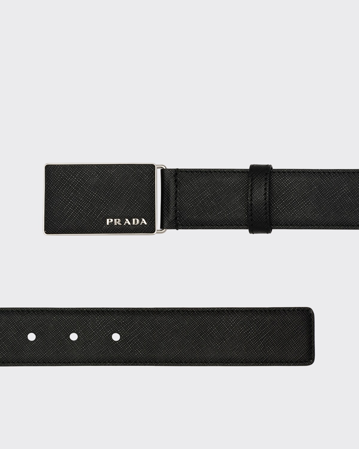 PRADA 25S BELT 20 MM IN LIGHT PINK CALFSKIN 571386
