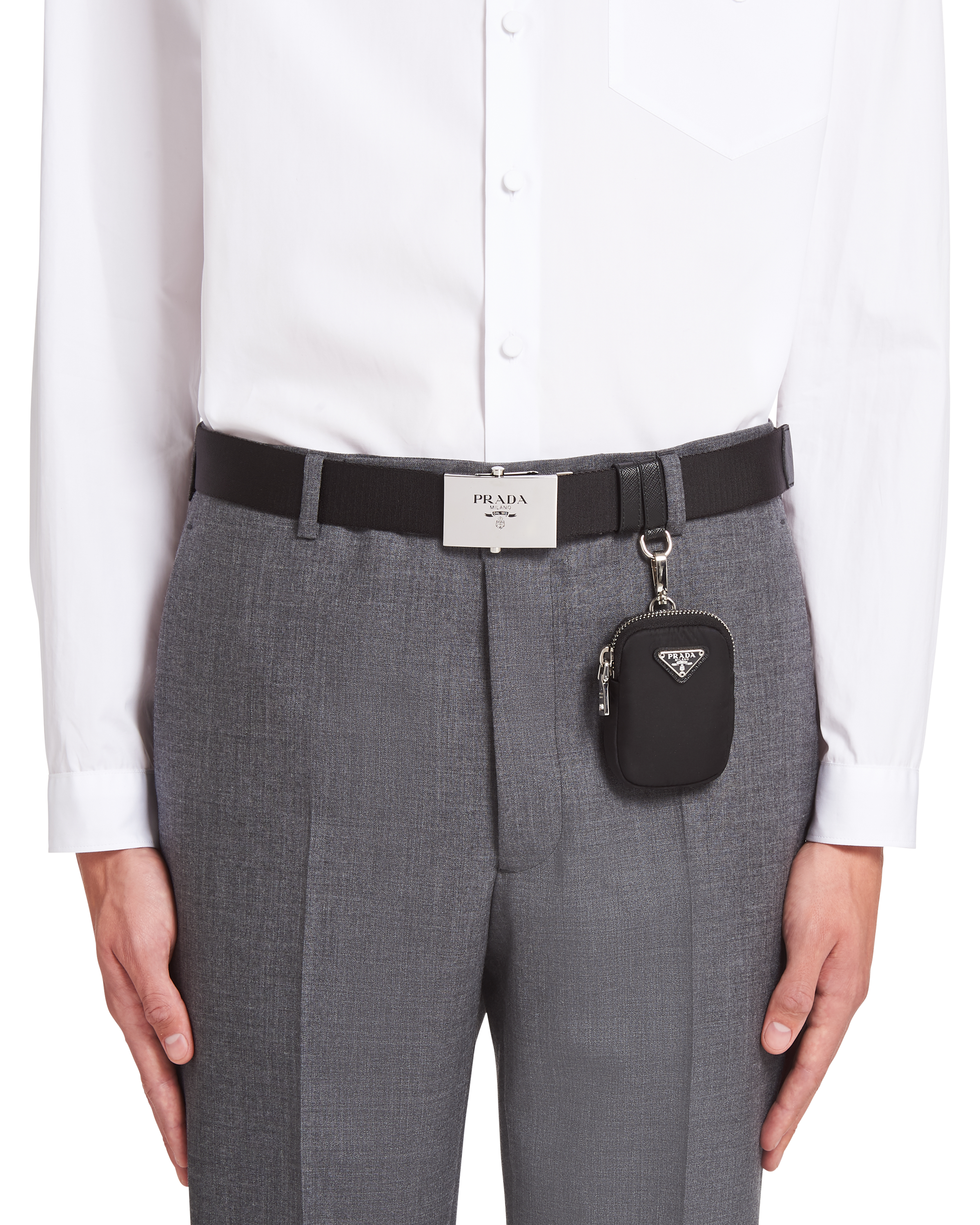 Black Woven nylon belt | Prada Black Woven nylon belt | Prada