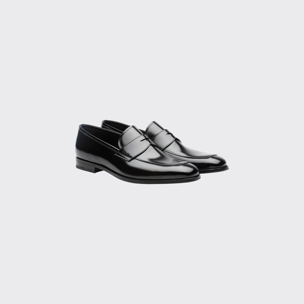 Prada Brushed leather loafers 1