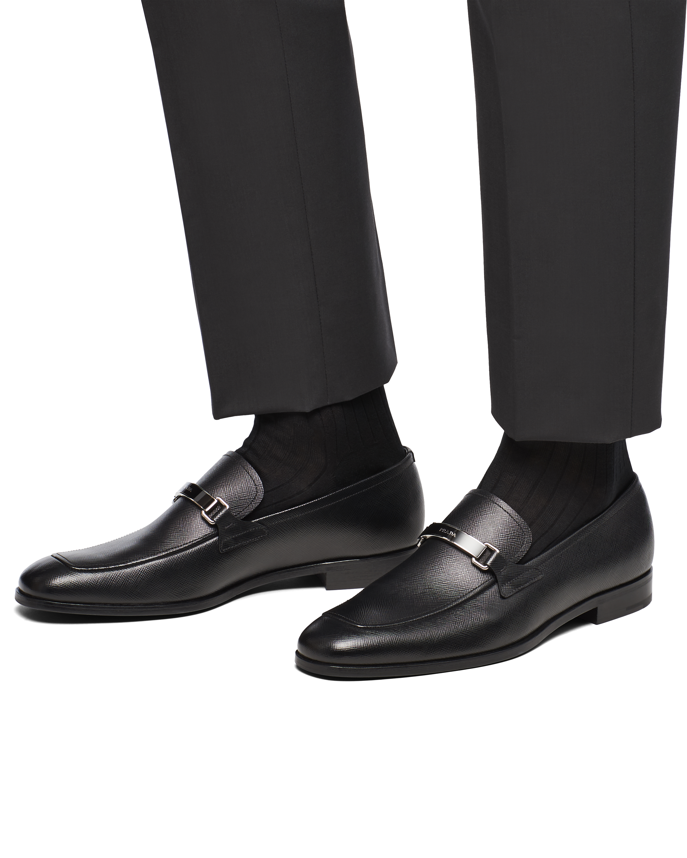 prada saffiano loafers