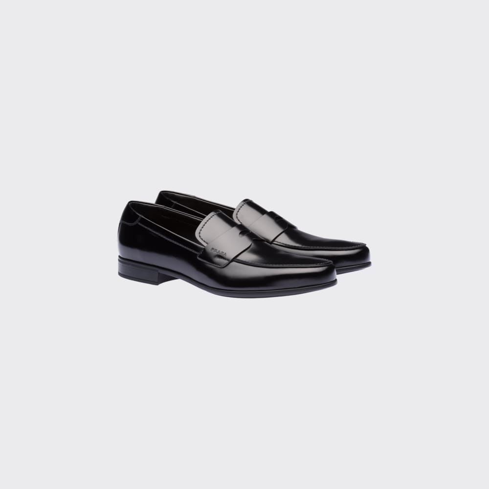 Prada Brushed leather loafers 1