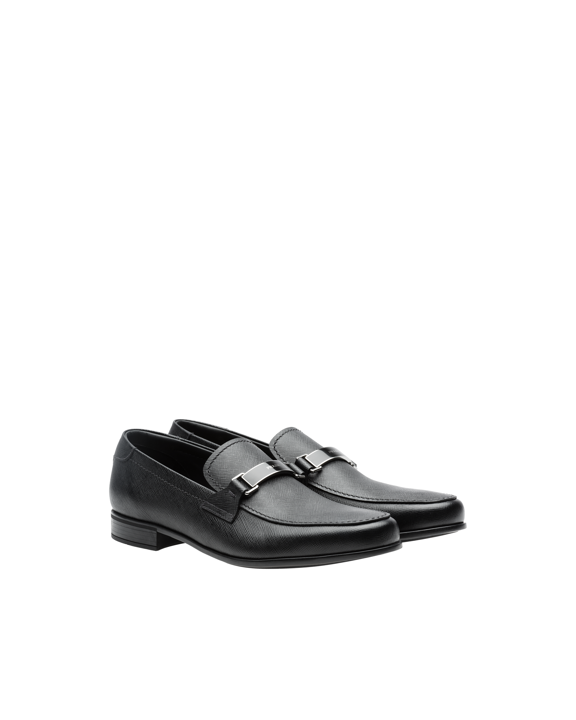 Prada saffiano hotsell leather loafers