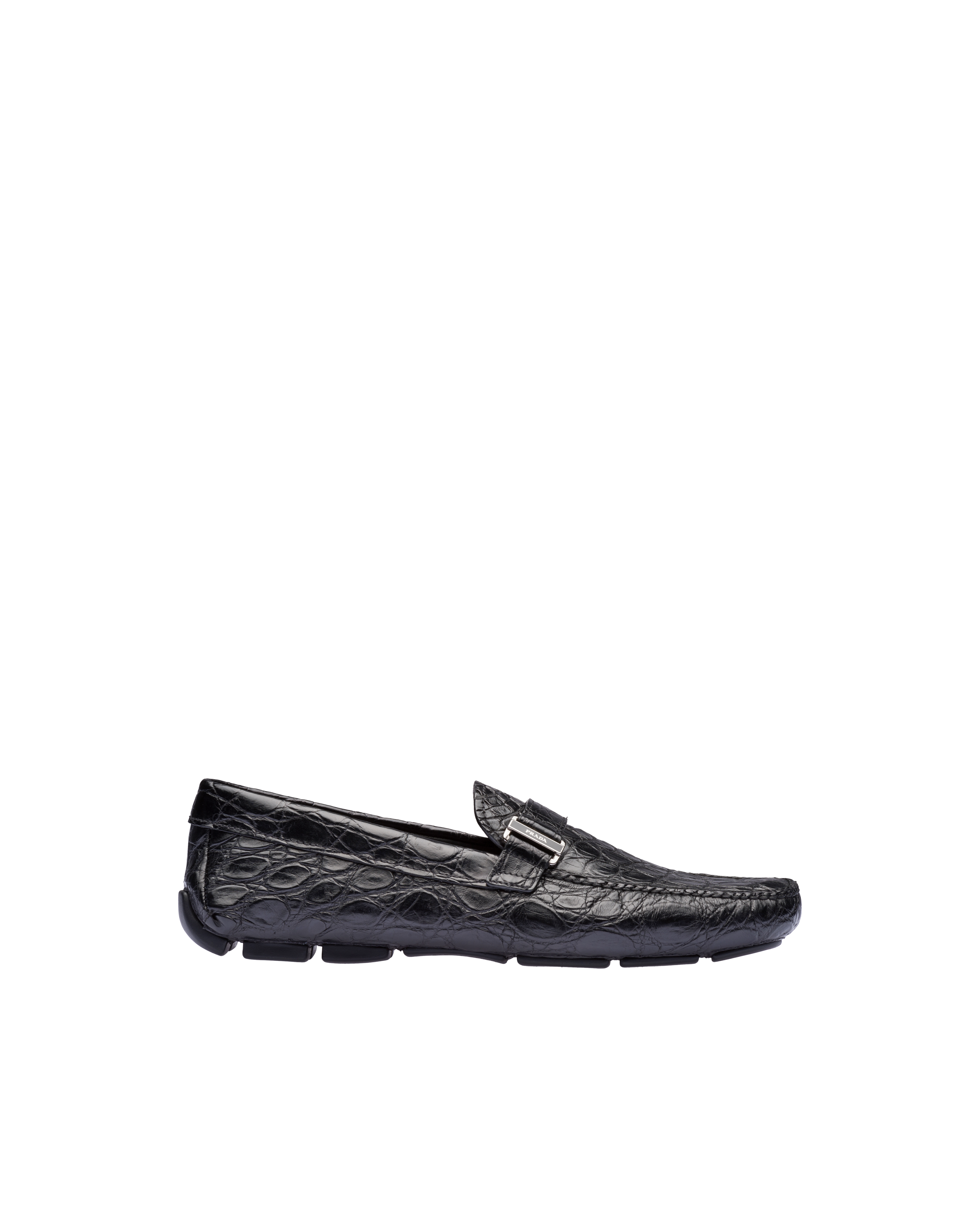 Crocodile leather loafers | Prada