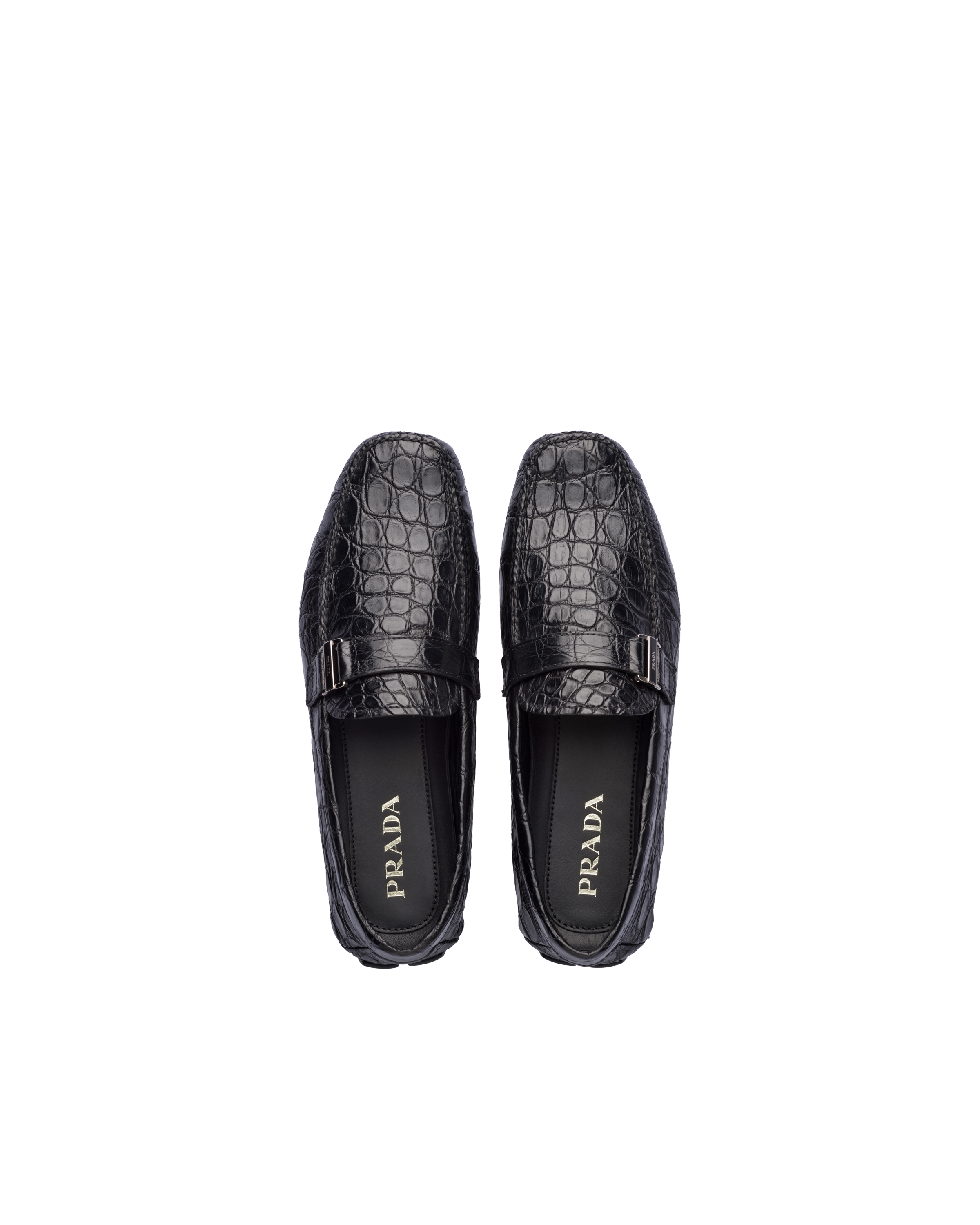 prada crocodile loafers