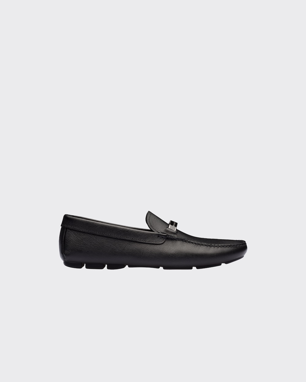Prada Saffiano Leather Loafer, Black / 9.5