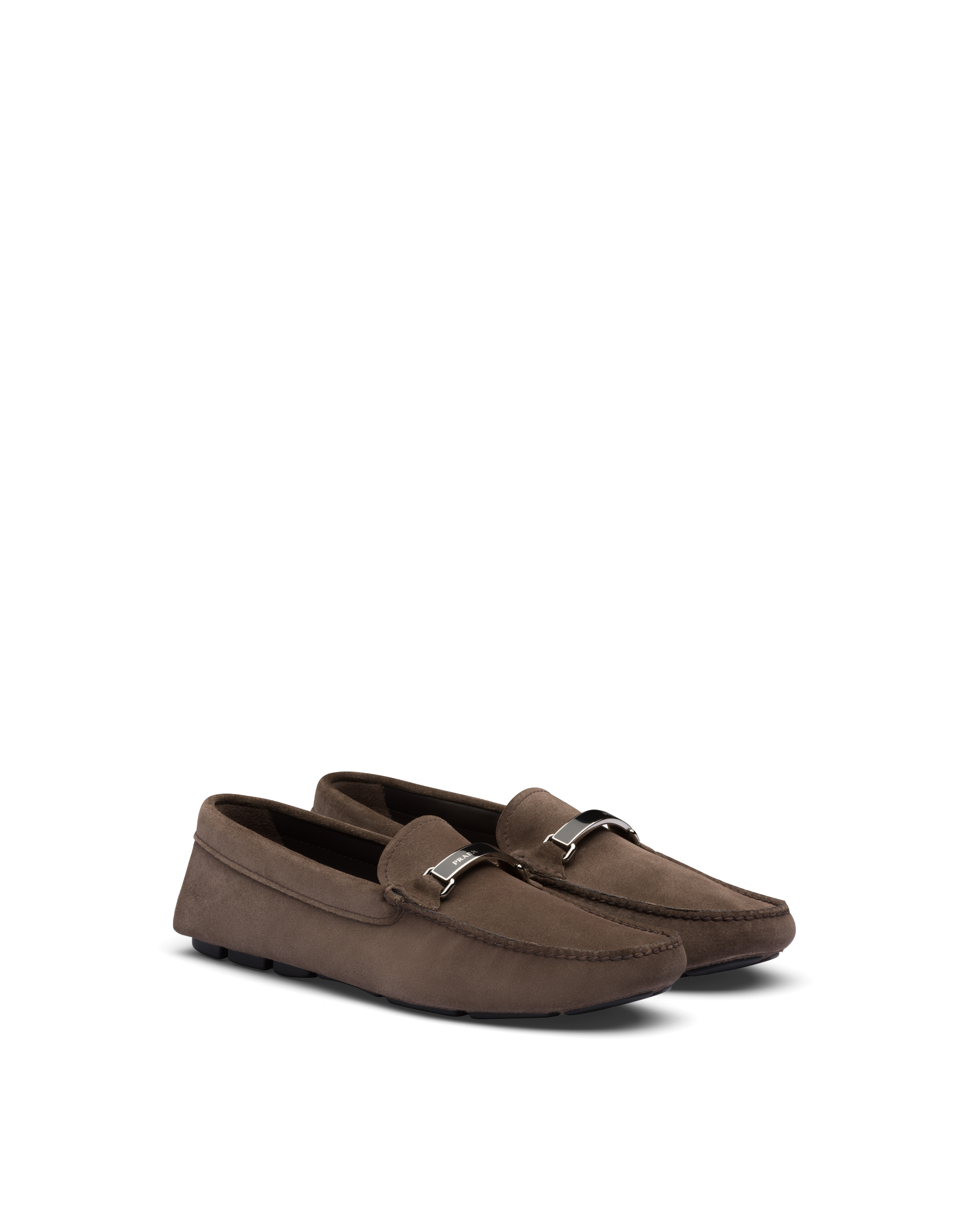 Prada suede loafers