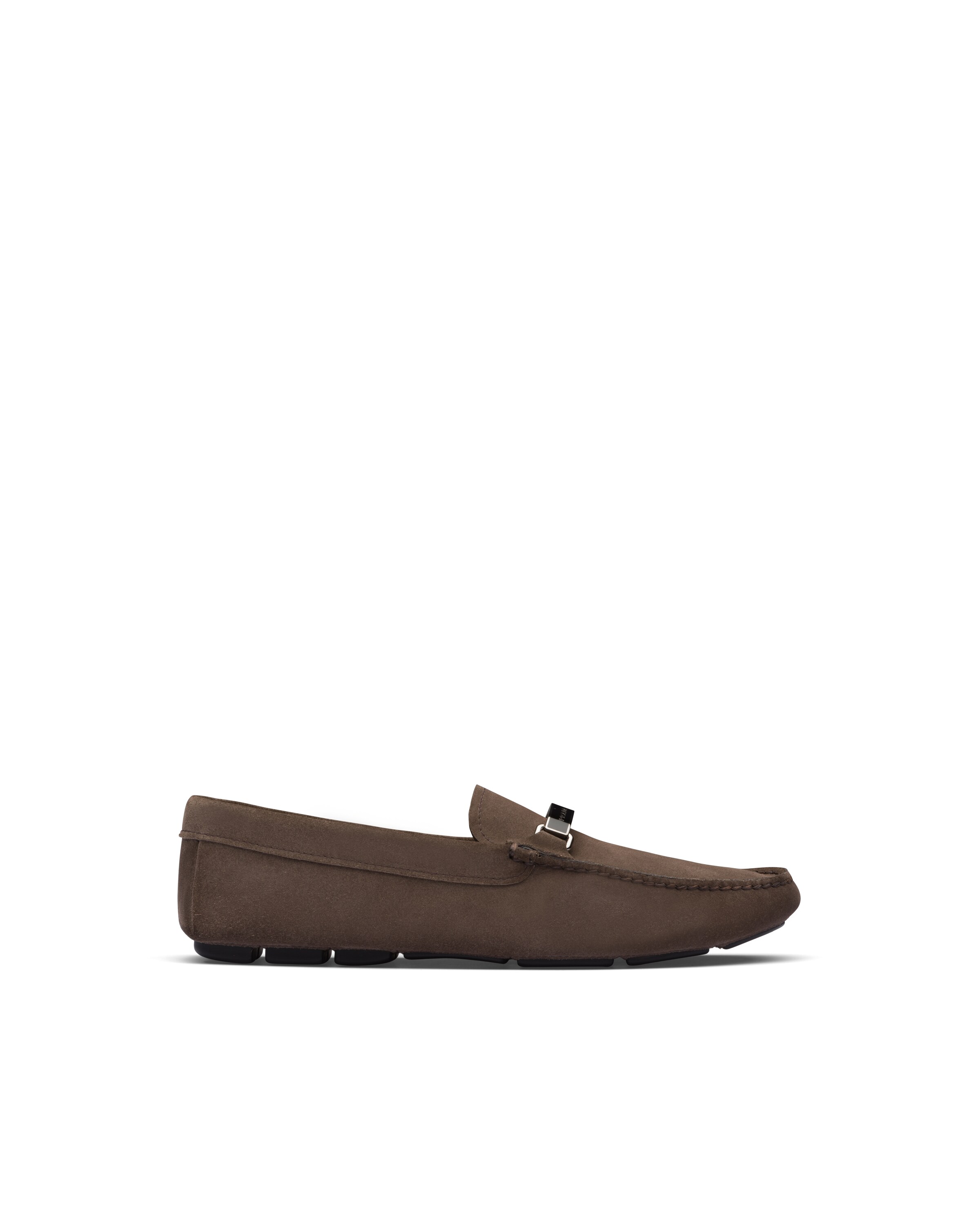 Suede loafers Prada