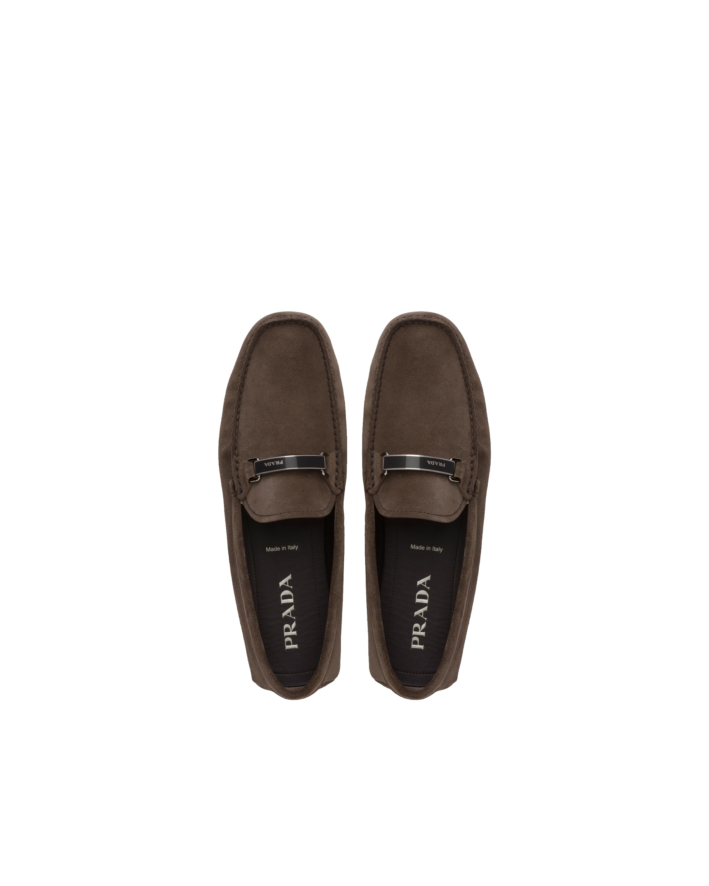 Suede loafers Prada