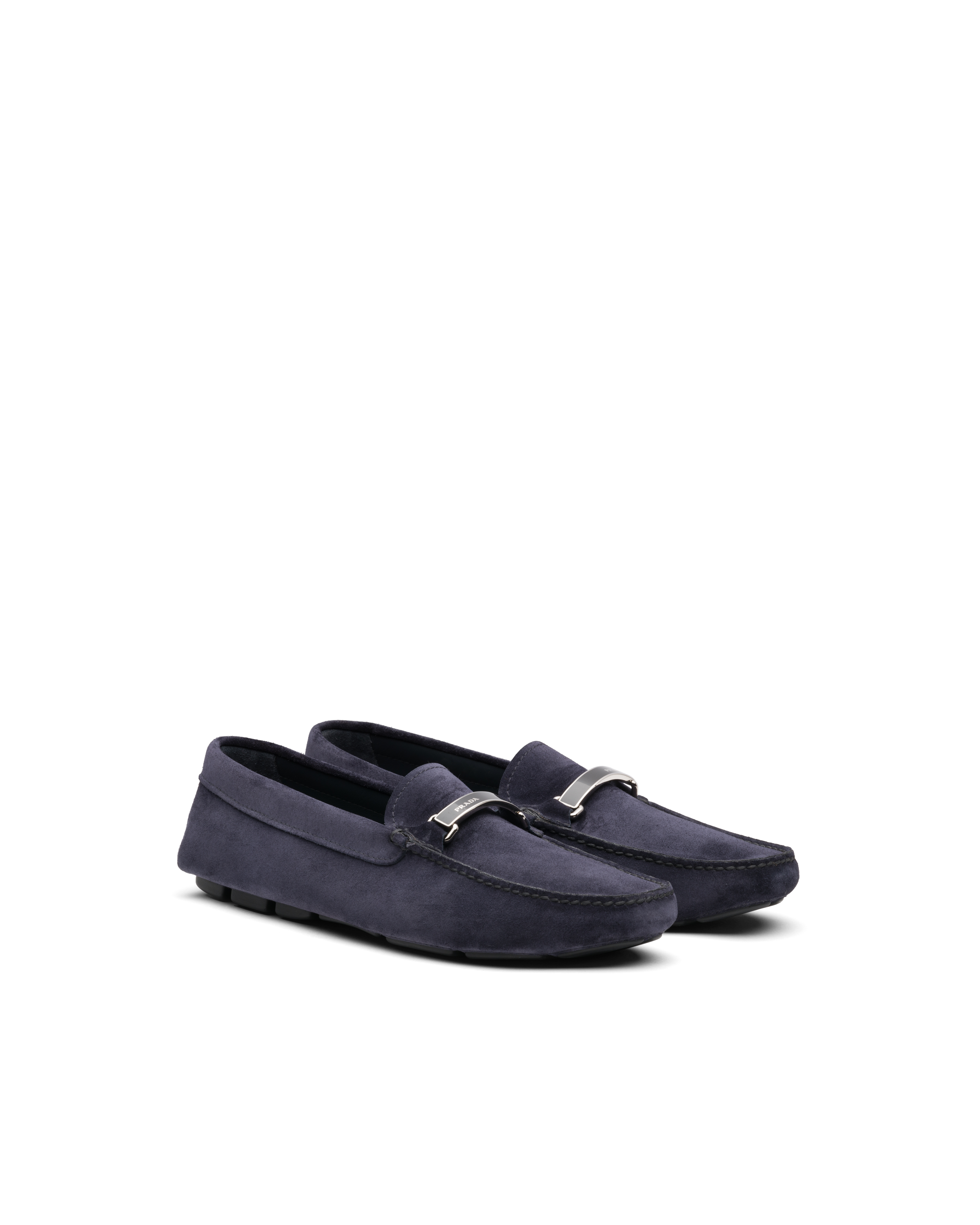 prada suede loafers mens