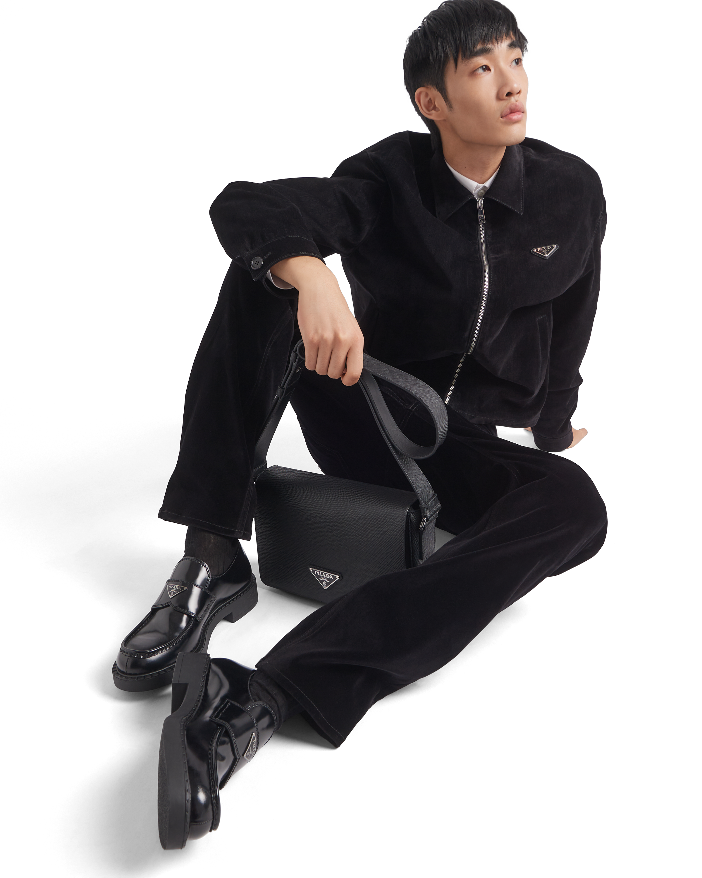 Prada shoes men loafers clearance