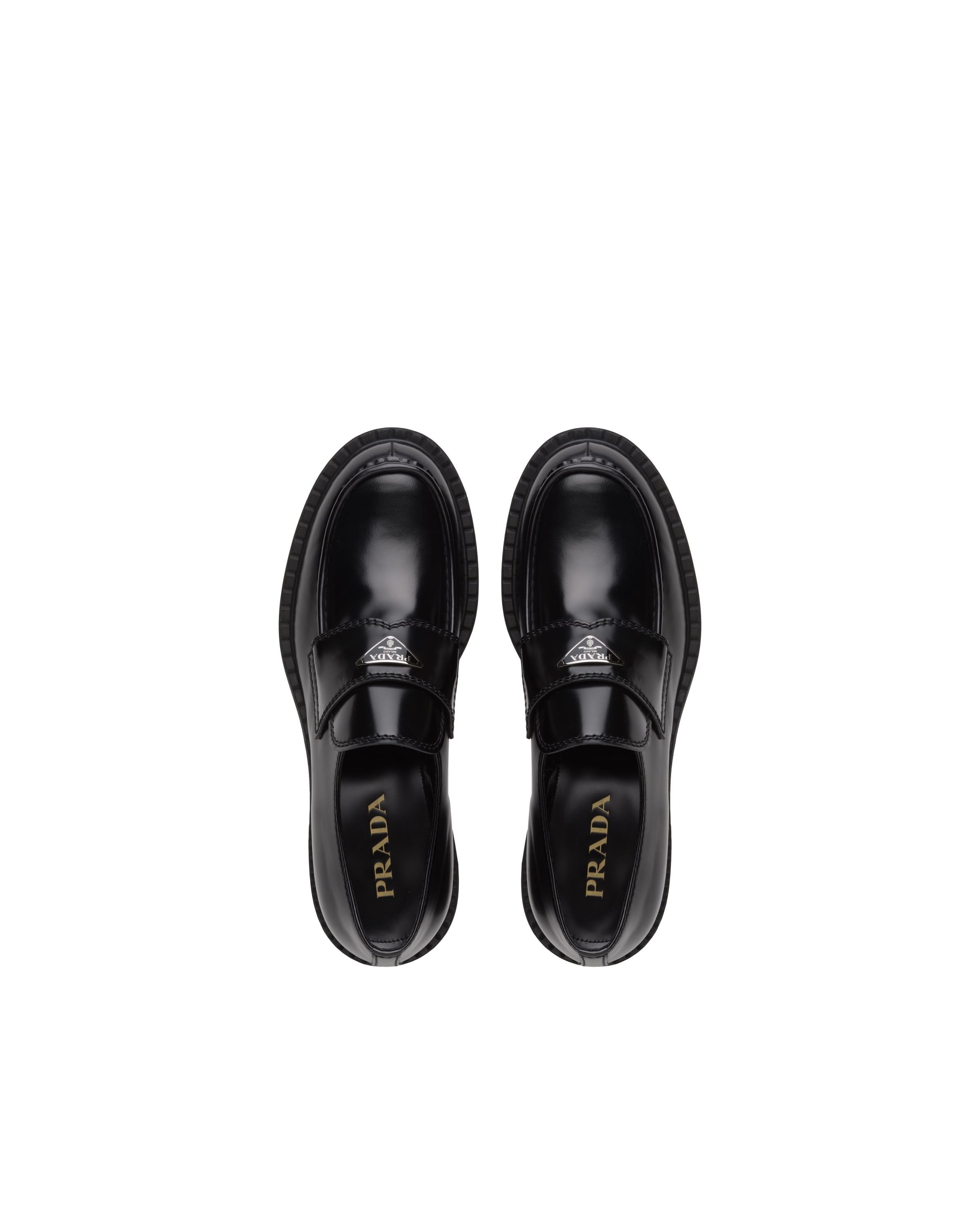Prada Men Black Logo Slip On Loafers, 9 Luxury Loafers & Drivers For Men Darveys In Black