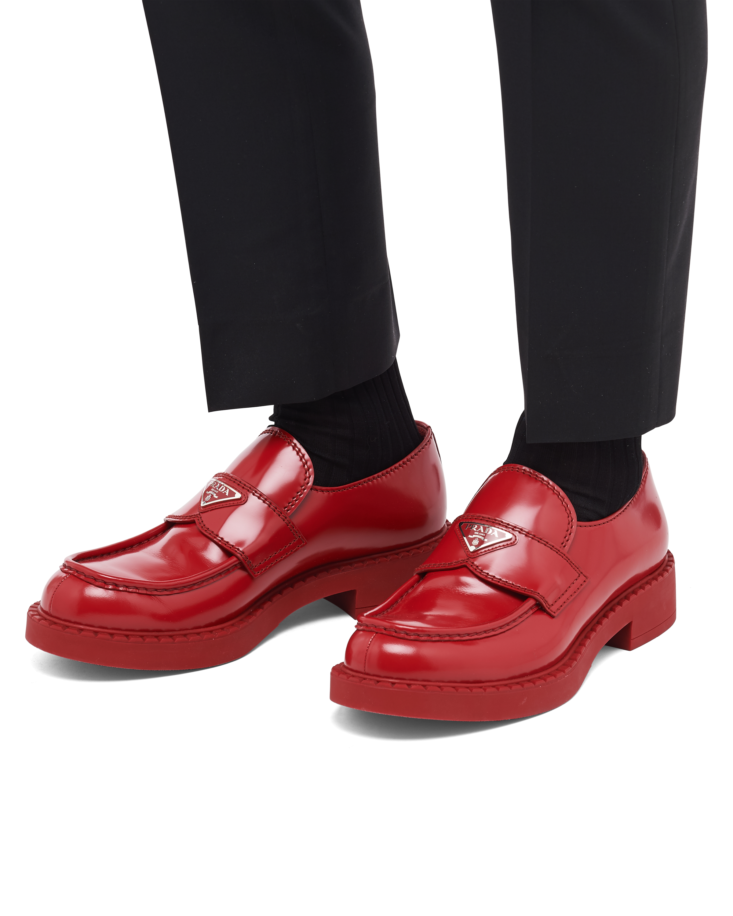 お得な特別割引価格 新作 Prada チョコレート ブラッシュドレザー ローファー Prada ドレスシューズ 革靴 ビジネスシューズ 2de127 055 F0002 ドレスシューズ 革靴 ビジネスシューズ 靴 ブーツ サンダル 75 362 Www Cepeige Org