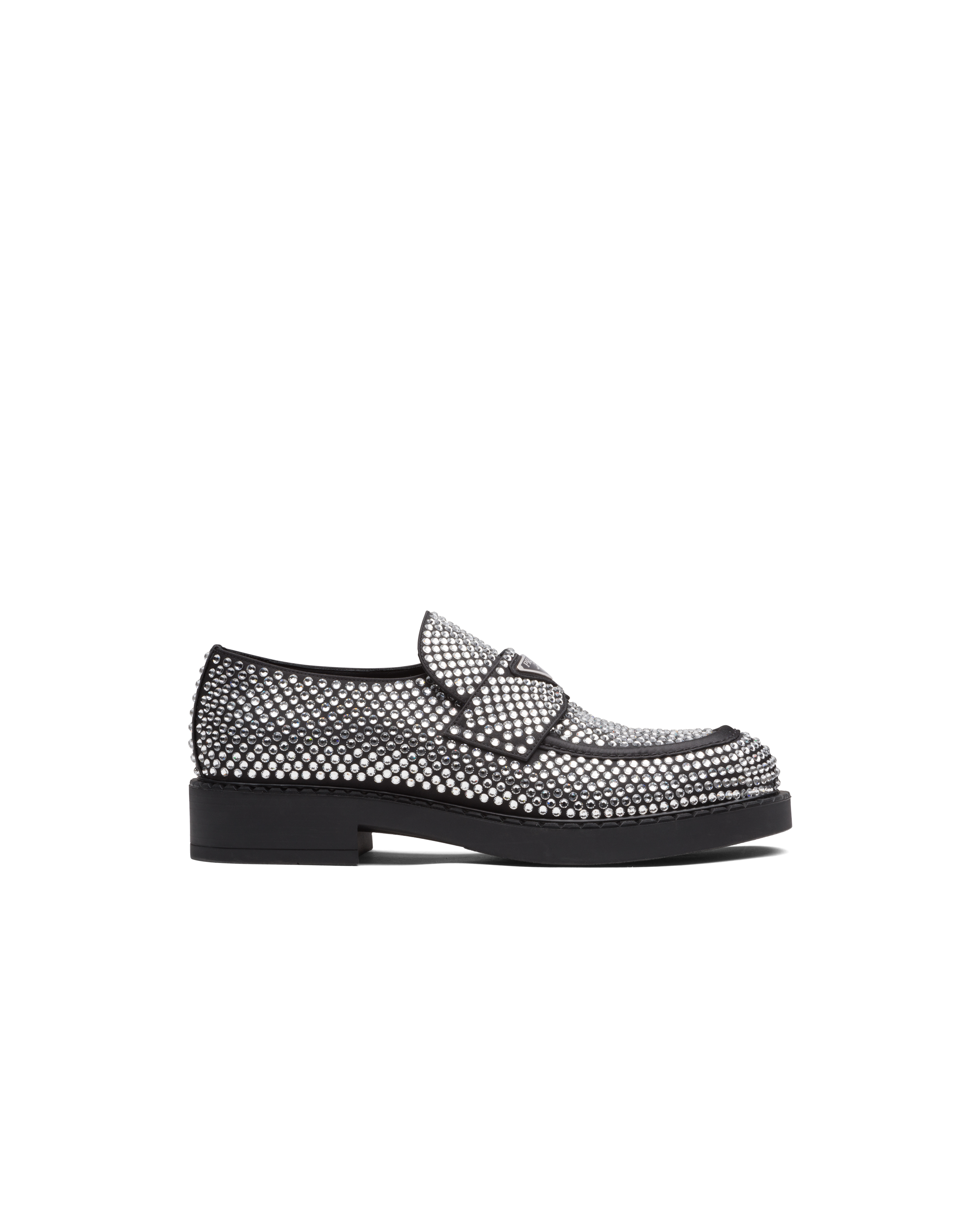 Prada crystal loafers clearance
