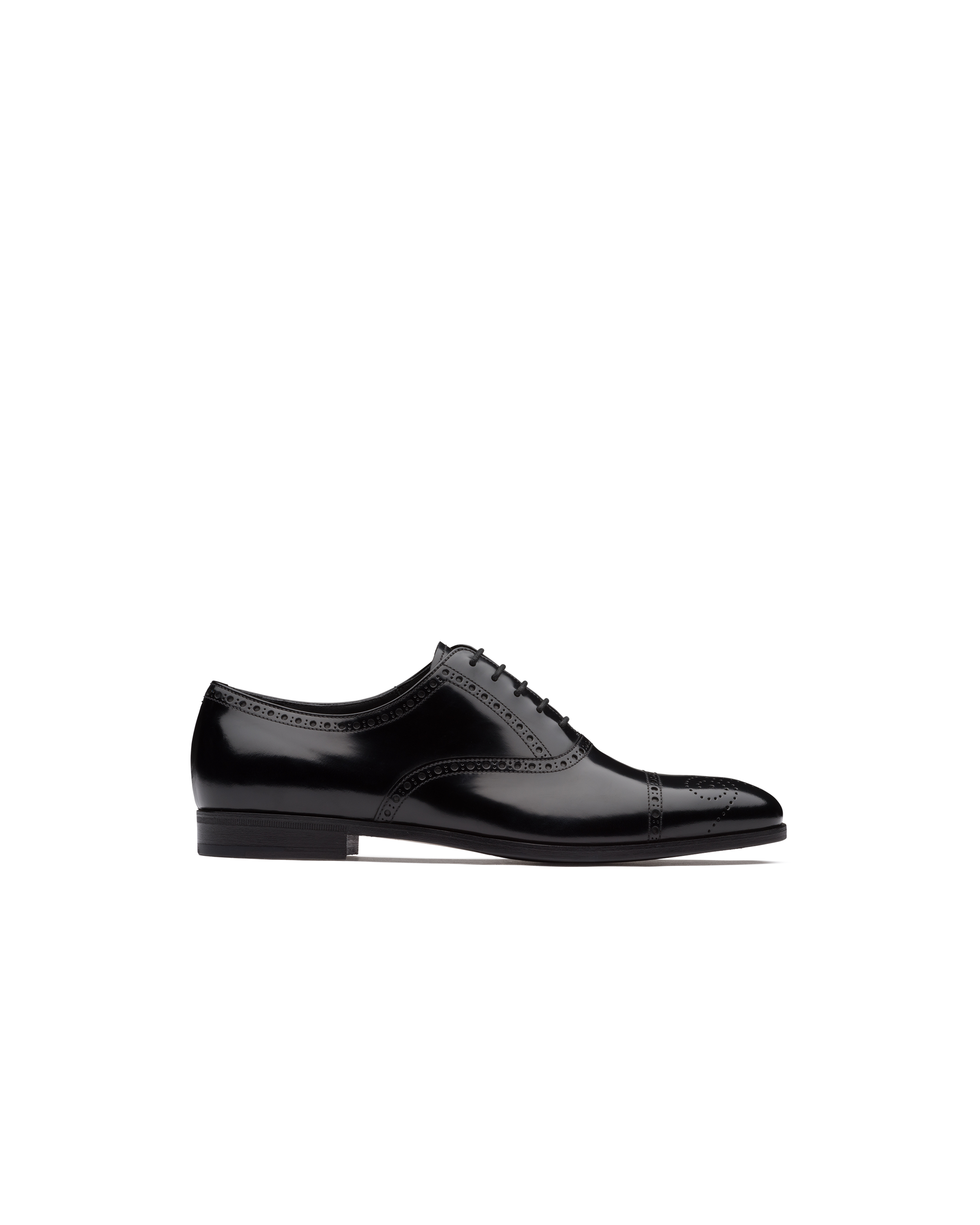 prada brushed leather oxford shoes