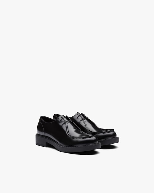 prada lace up leather boots