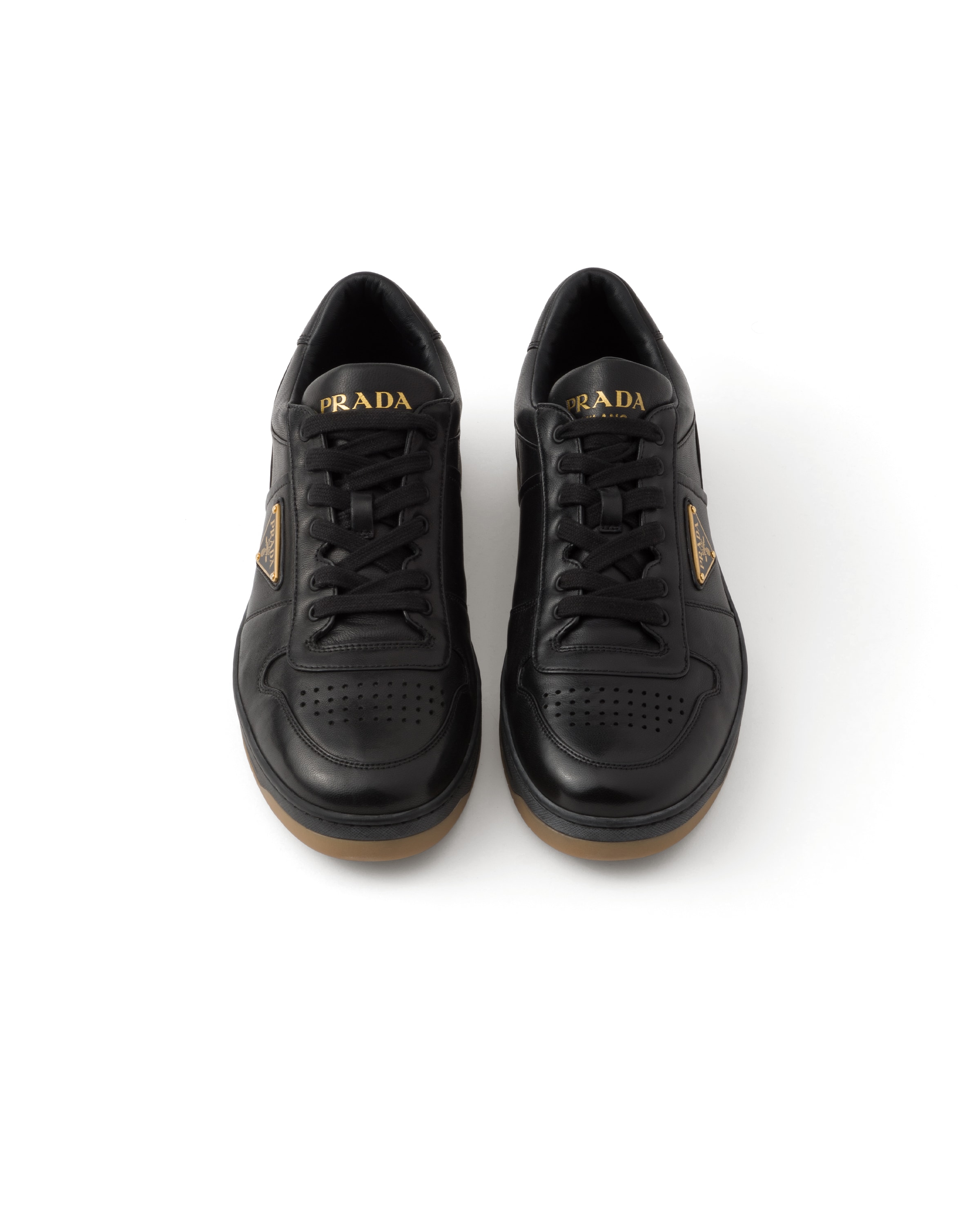 Prada Black Nappa Leather Downtown Sneakers