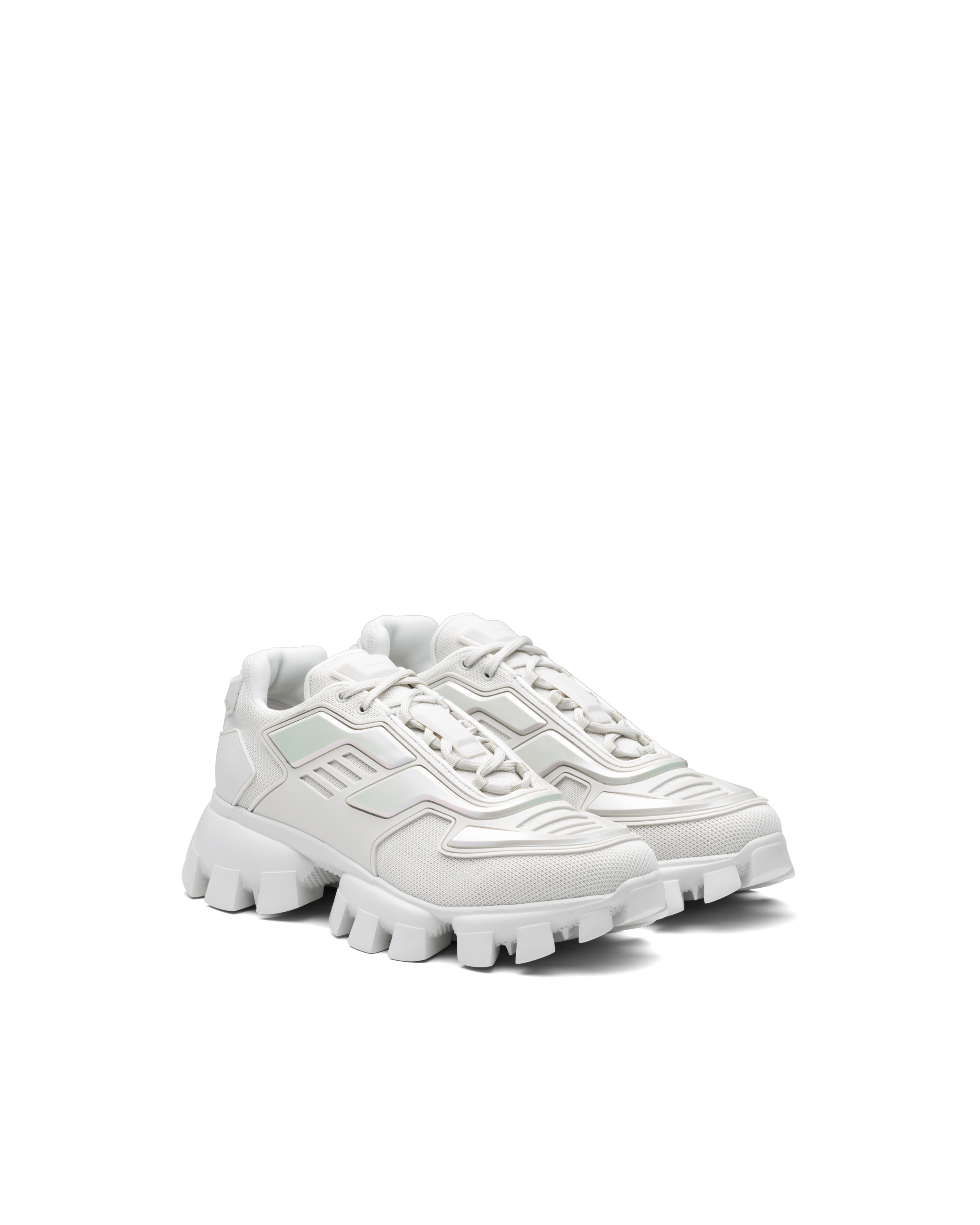 Prada Cloudbust Thunder Sneakers In Chalk White ModeSens