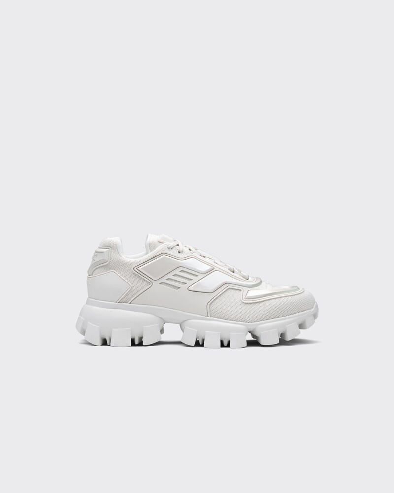 prada men's white sneakers