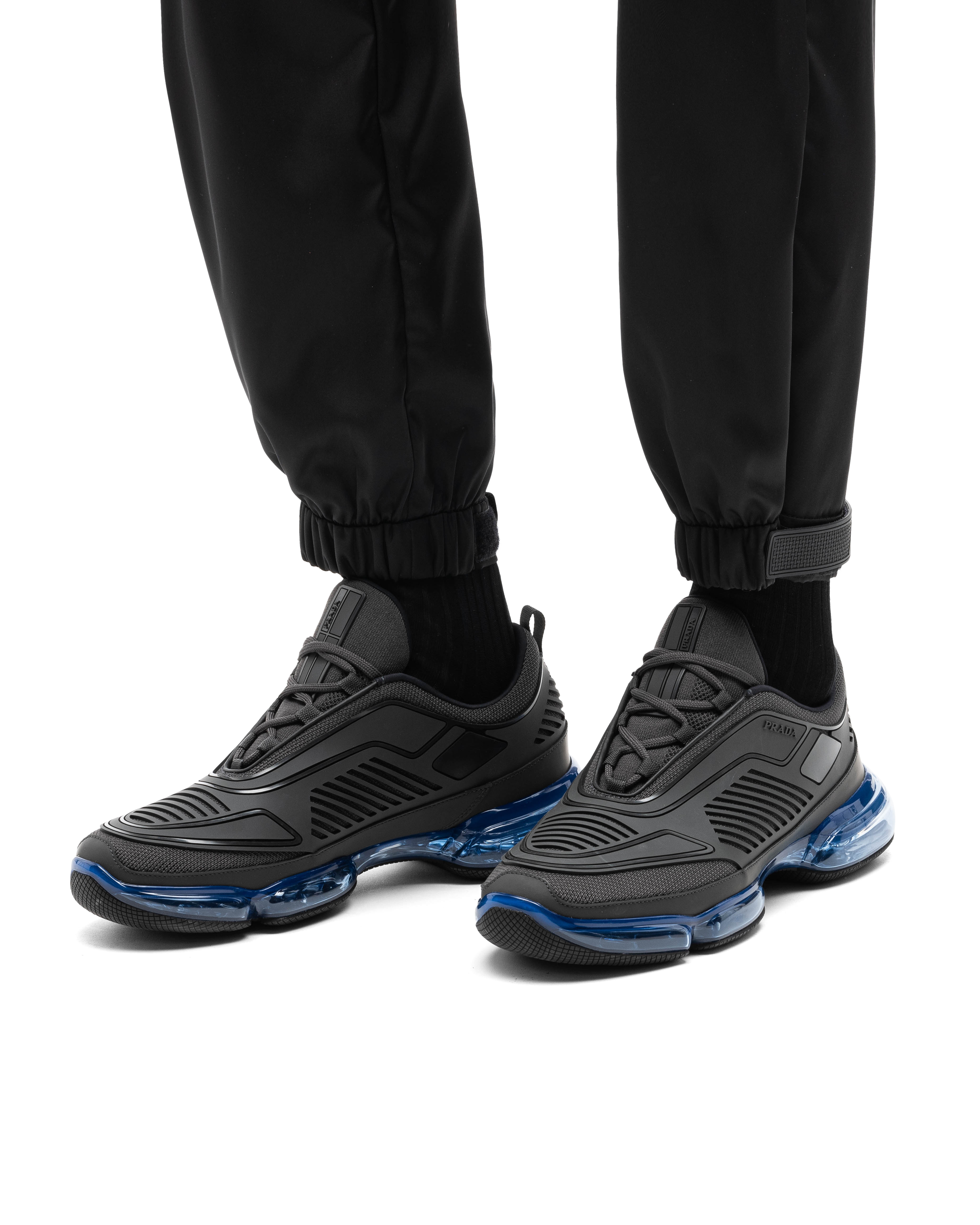 Prada rubber knit sneakers clearance