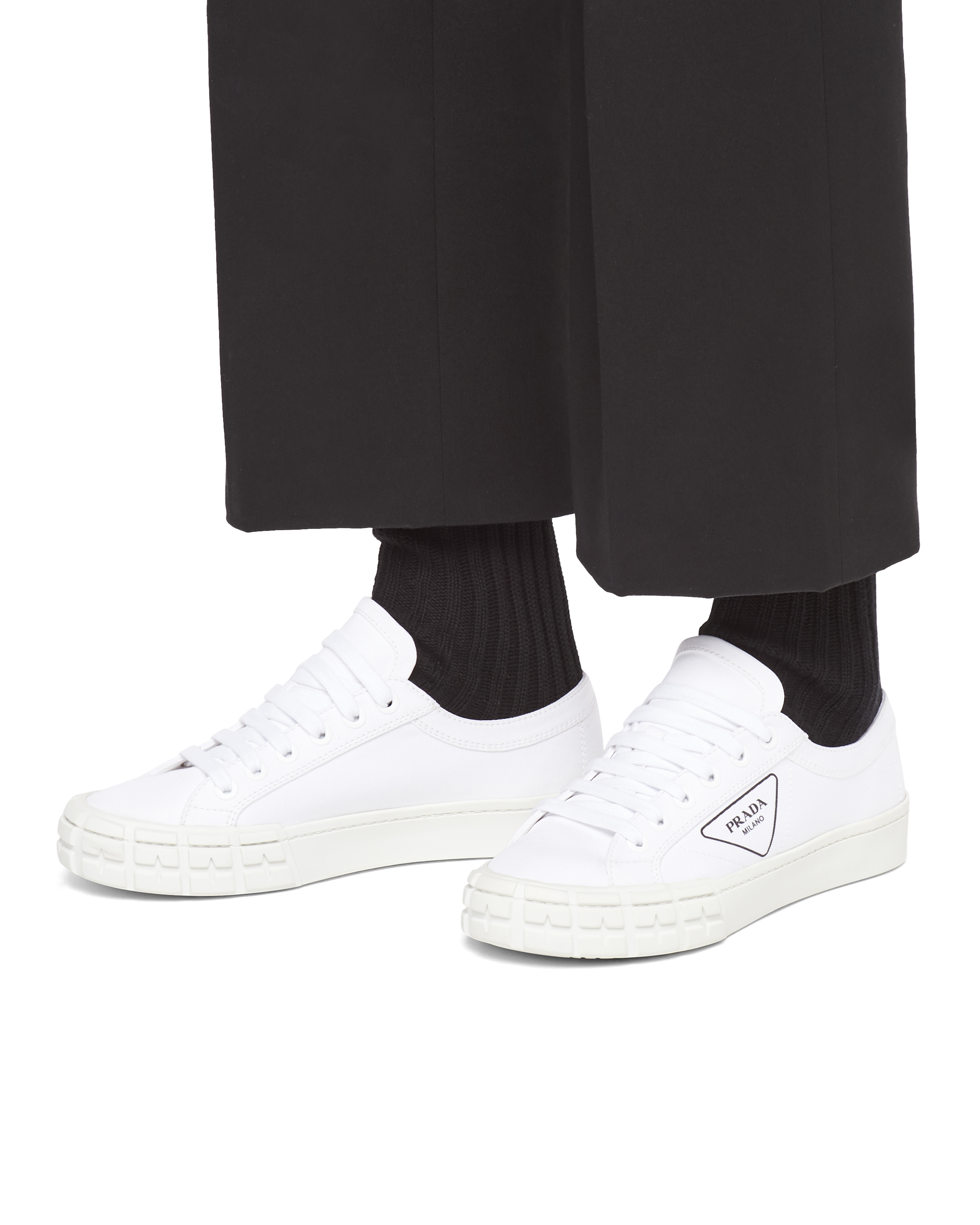 gabardine fabric sneakers