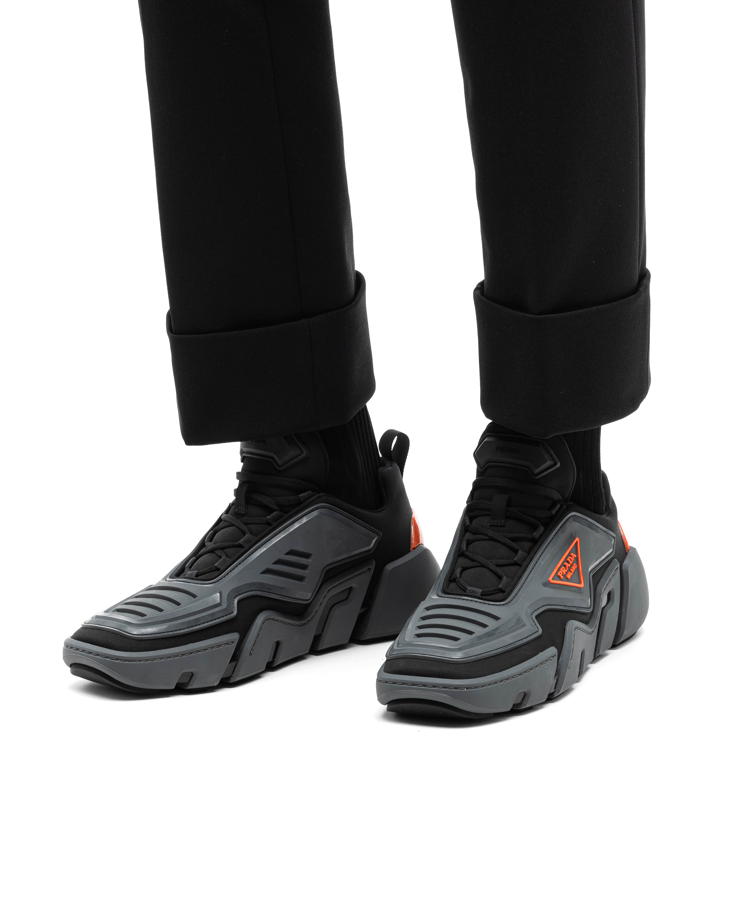 prada techno stretch sneakers