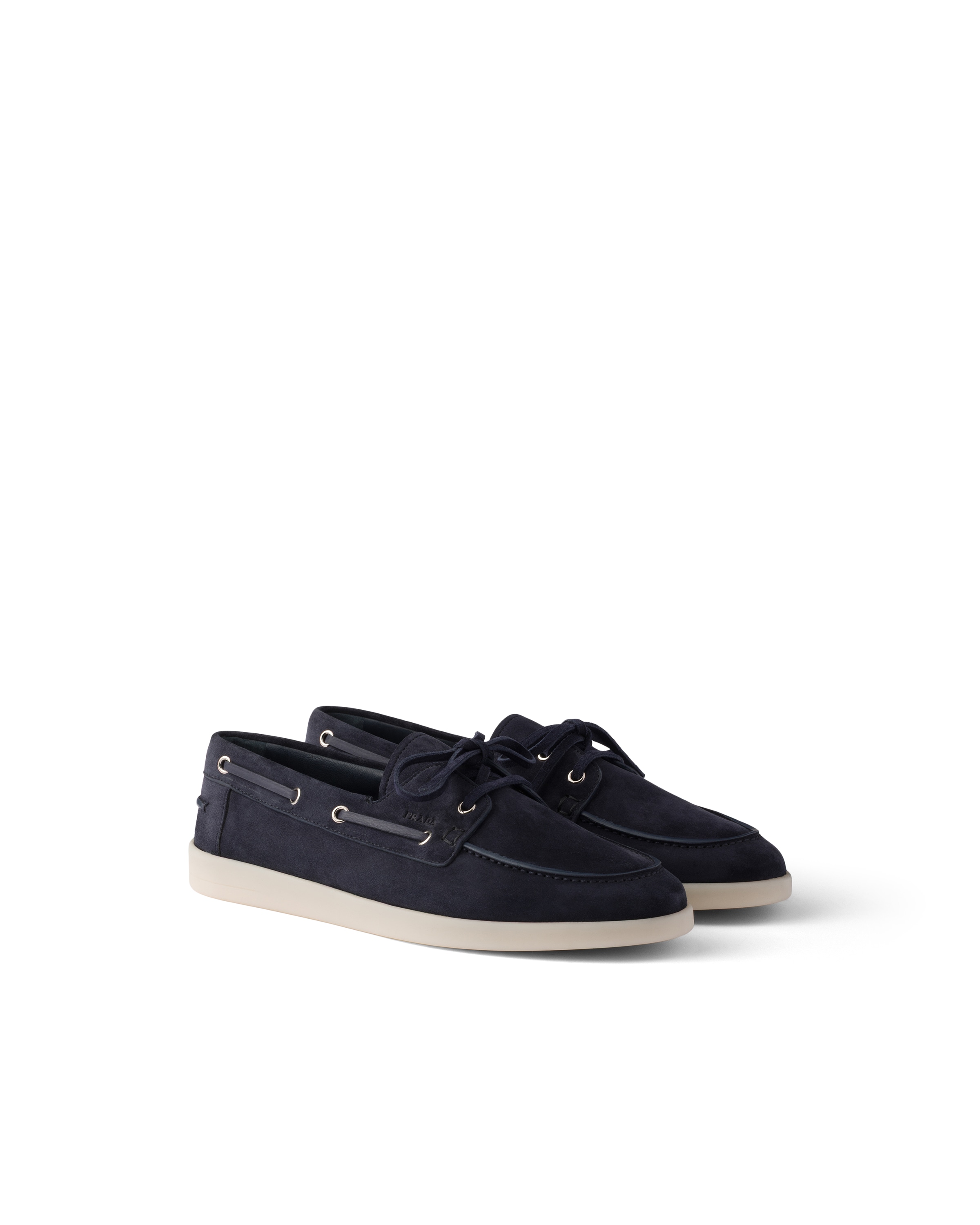 Prada Elegant Moccasins For Men - Ss26 Collection In Blue
