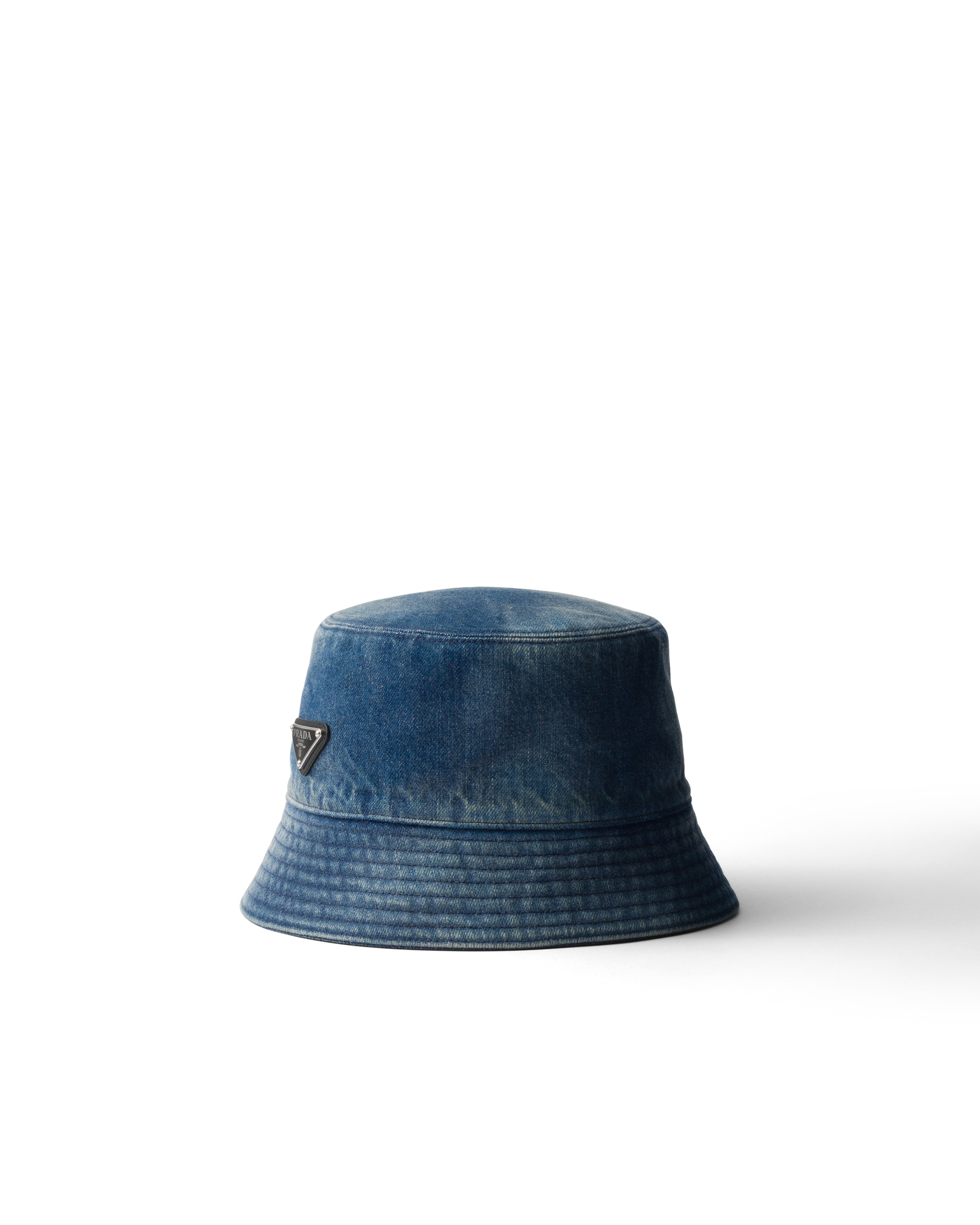 Prada Denim Bucket Hat, Man, Navy, Size L