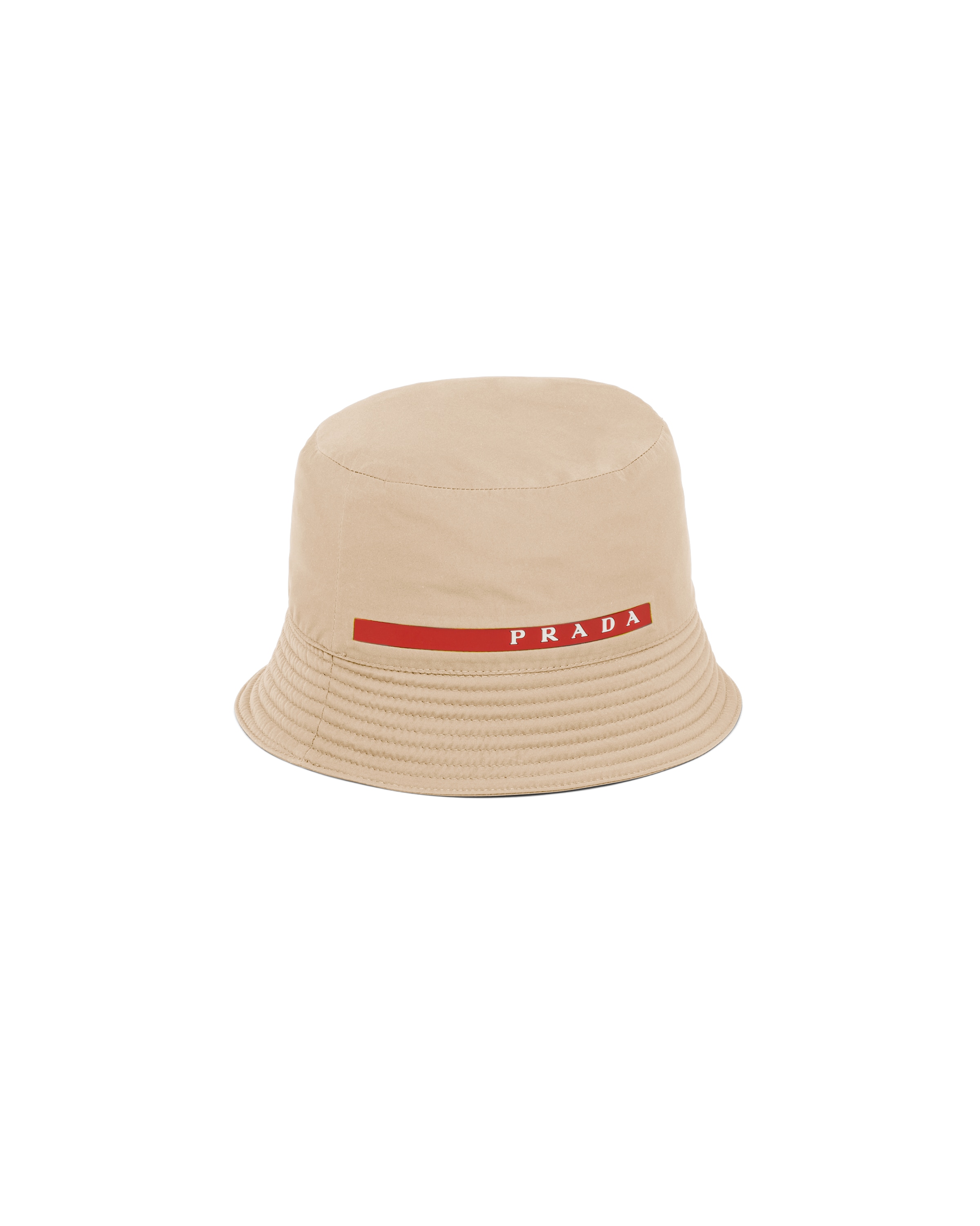 fluffy prada bucket hat