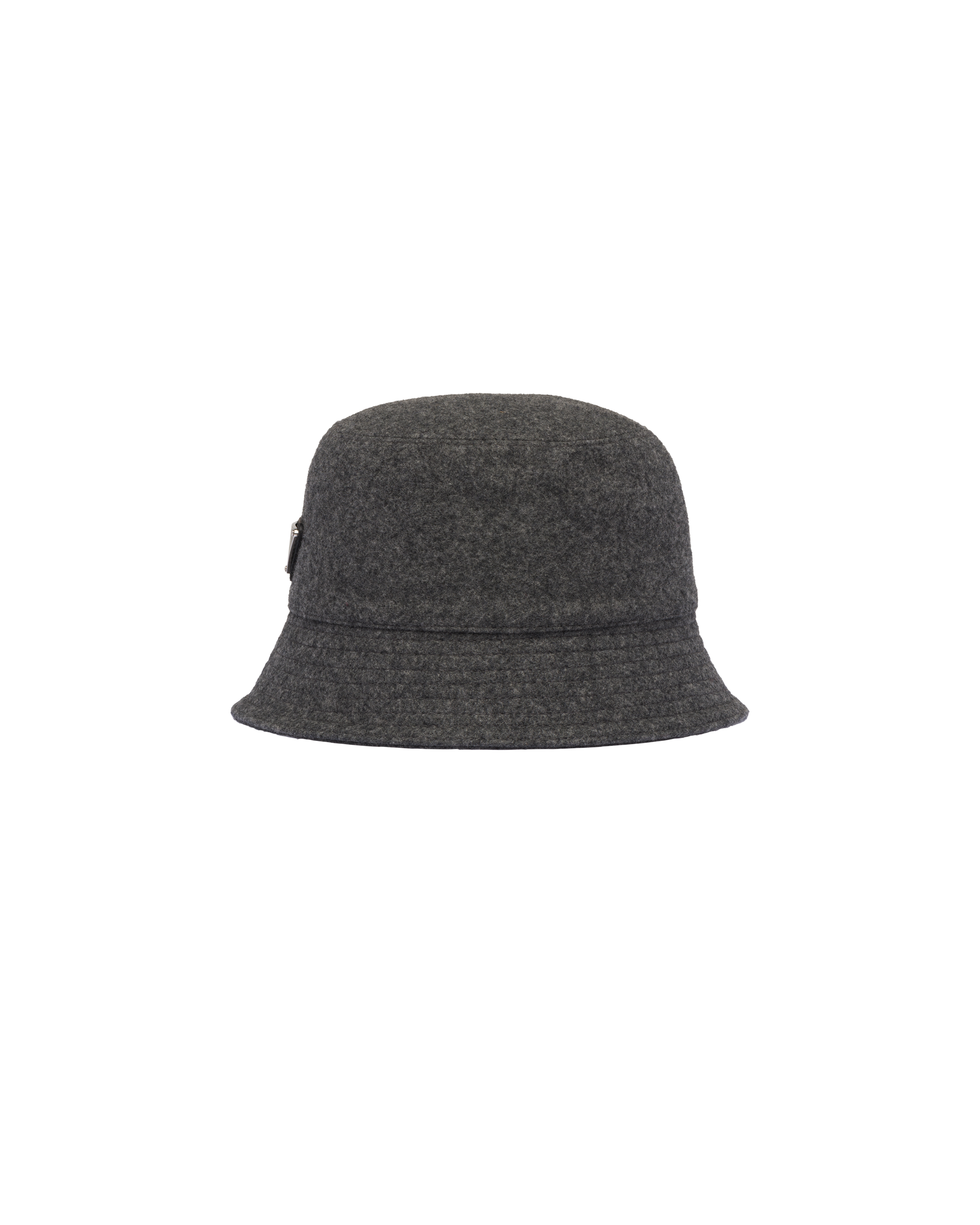 Anthracite Gray Loden Bucket Hat | Prada