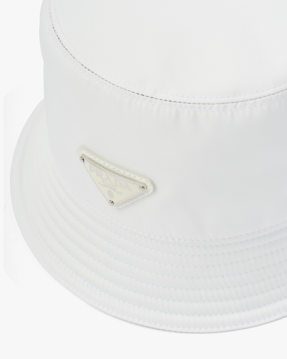 white prada bucket hat