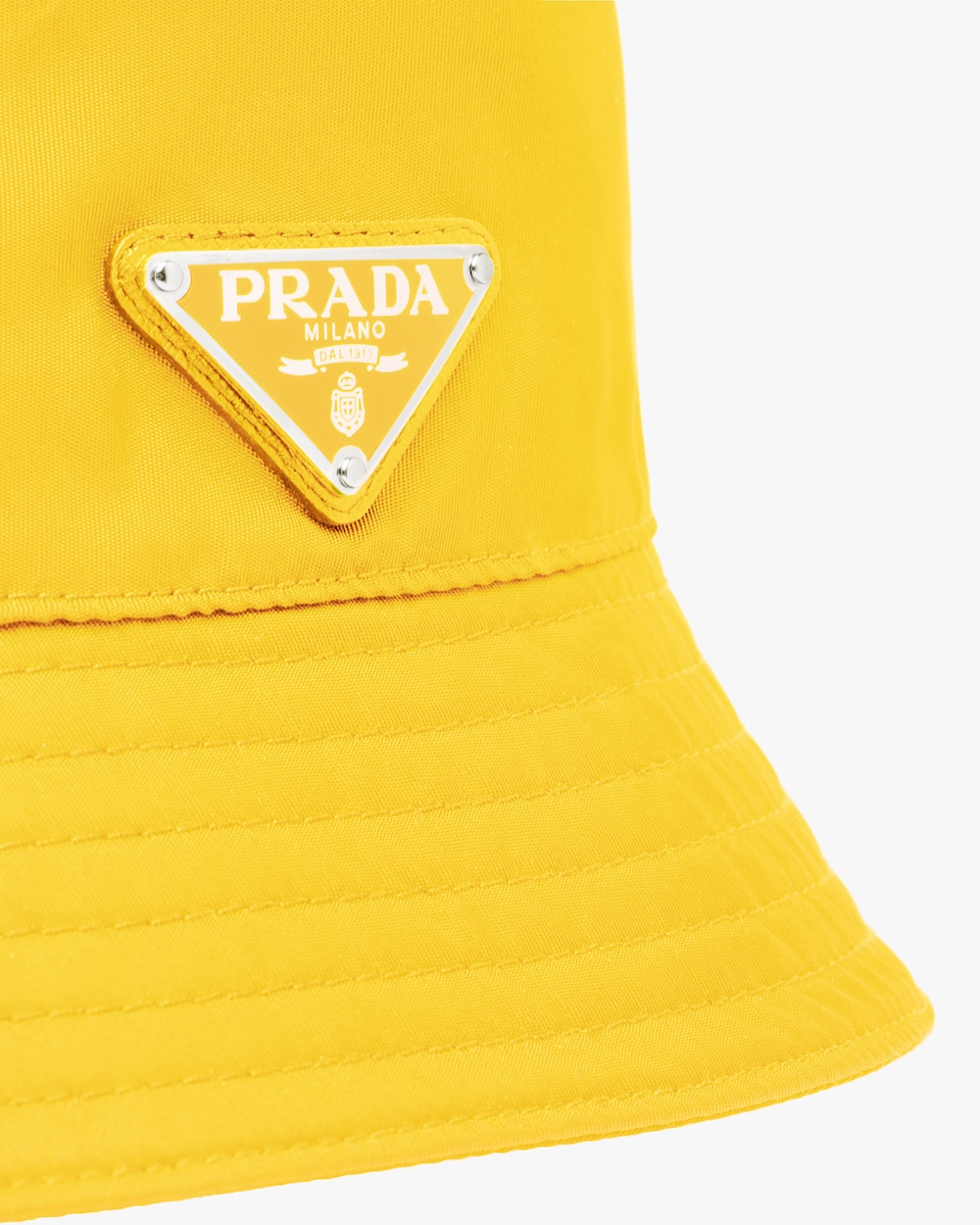 prada yellow bucket hat