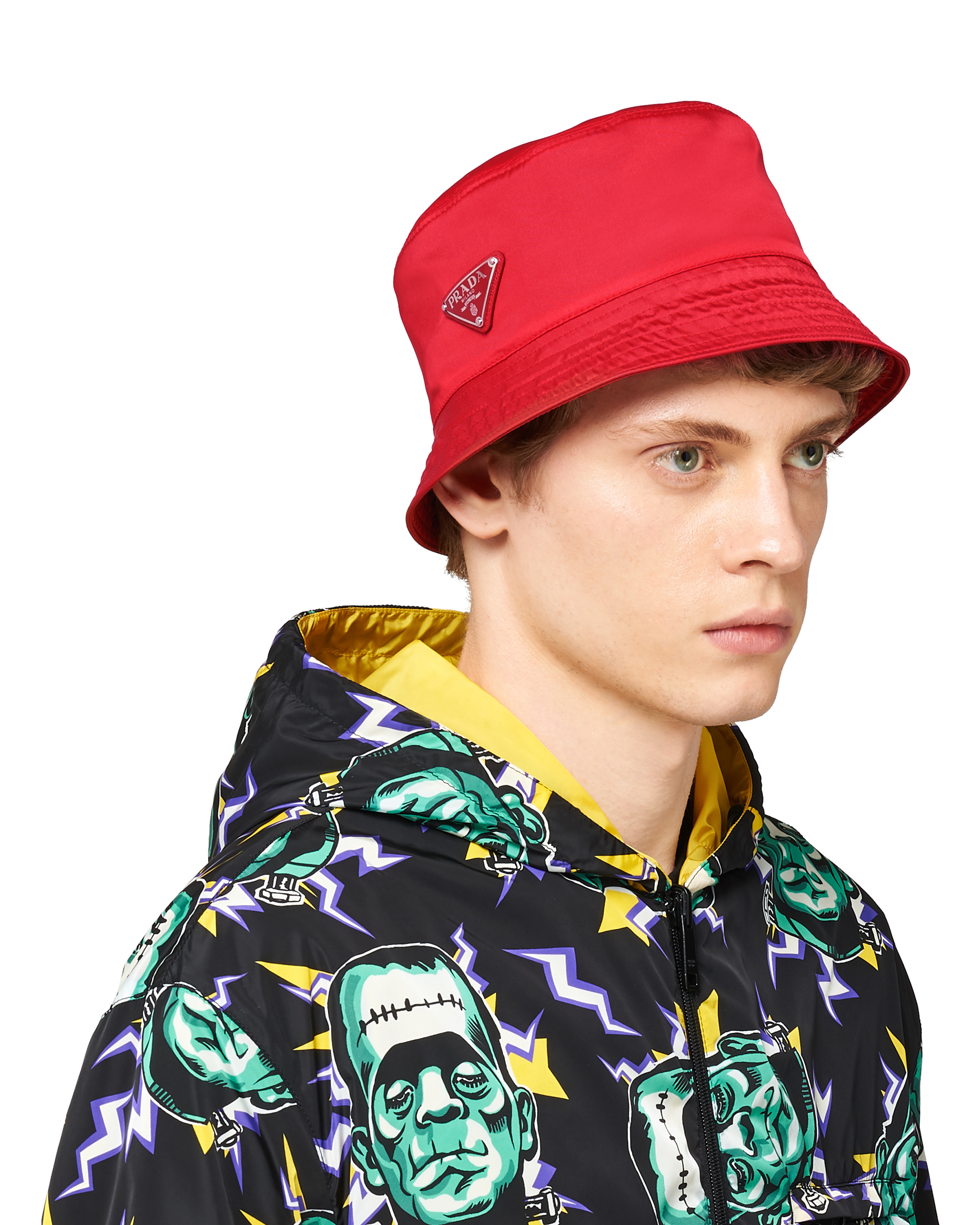 Red prada hat store