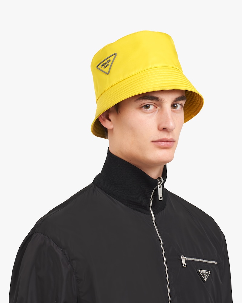 prada yellow bucket hat