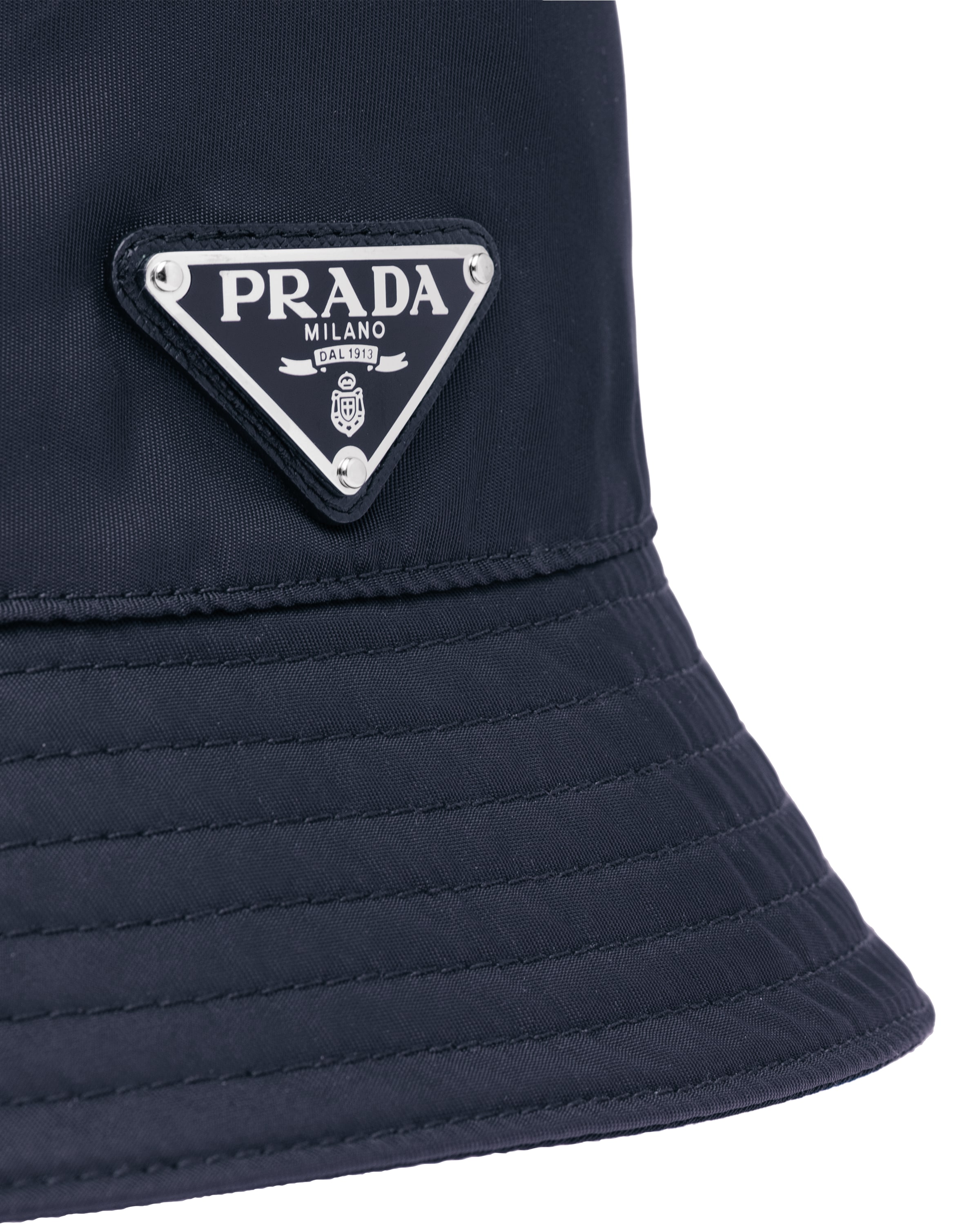 Navy ReNylon bucket hat Prada