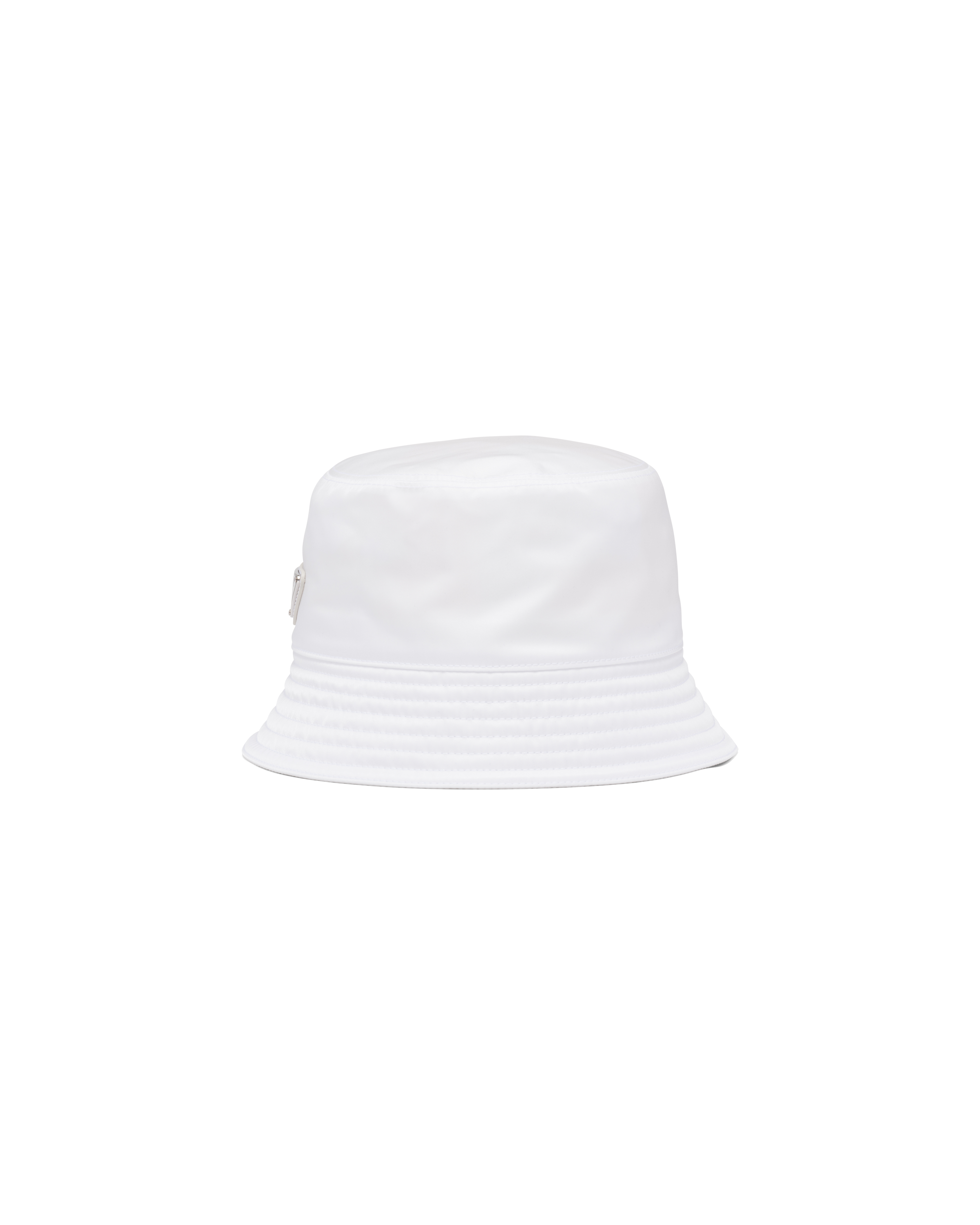 Shop Prada Re-nylon Bucket Hat In White