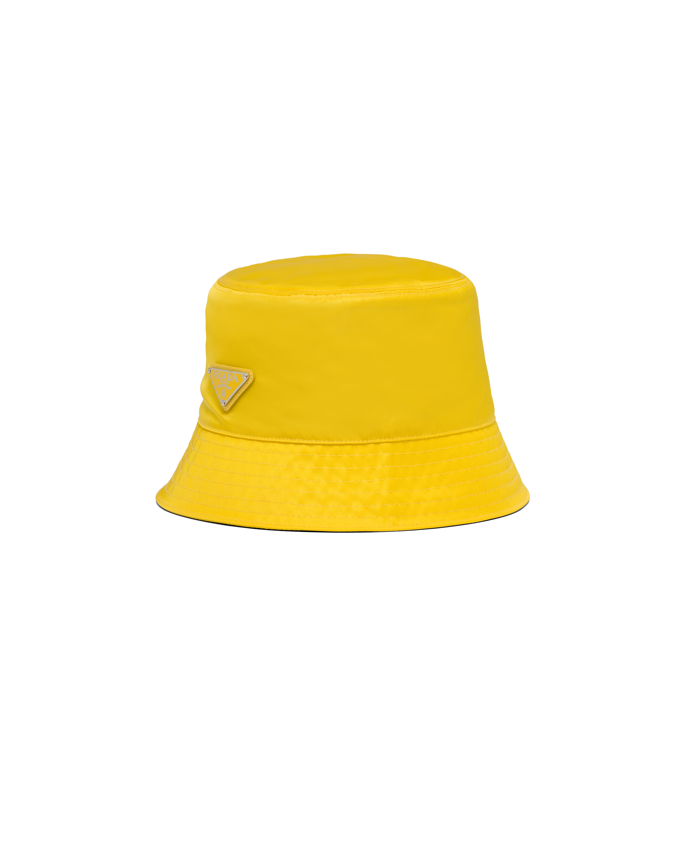 Prada clear outlet brim bucket hat