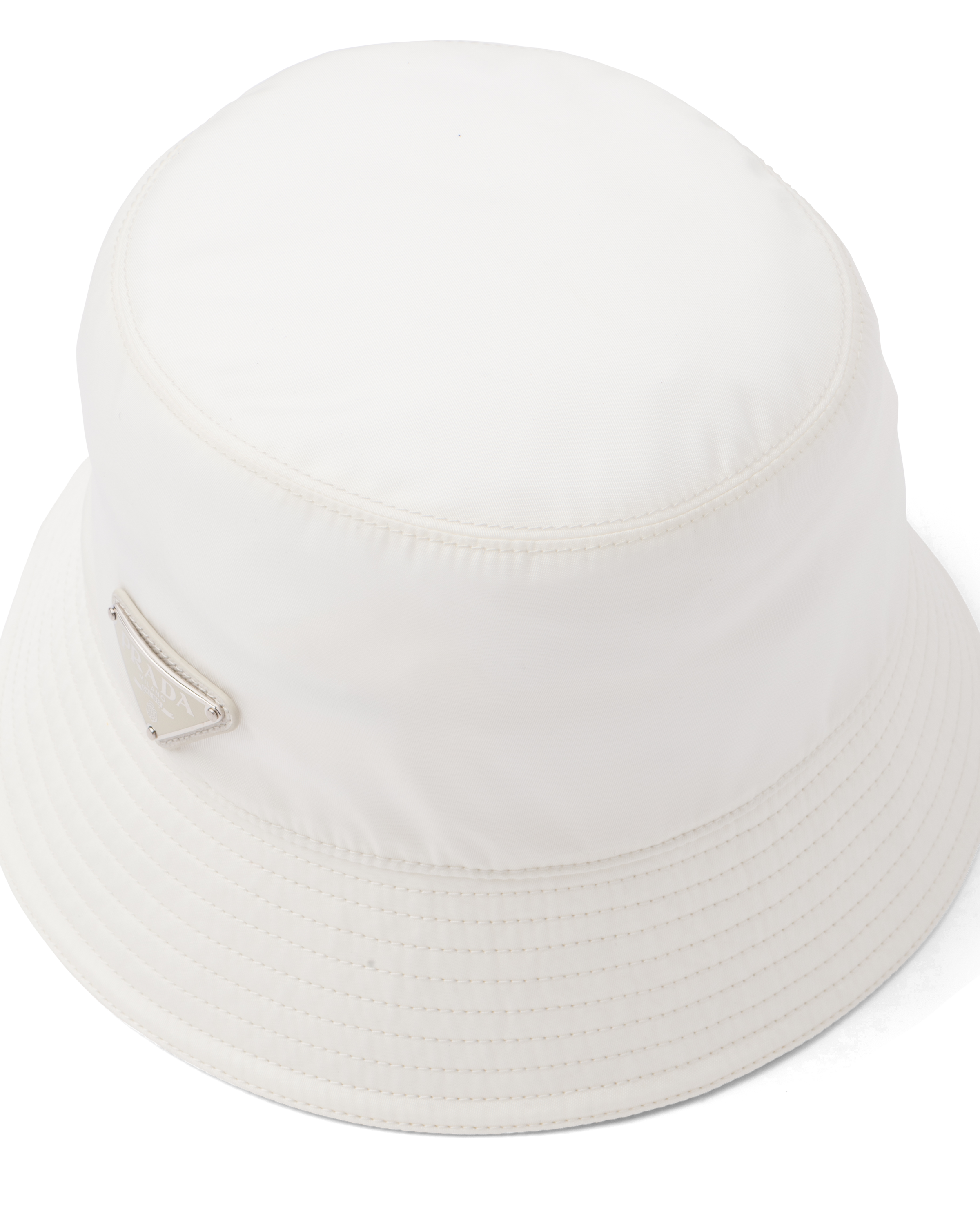Prada nylon best sale bucket hat white