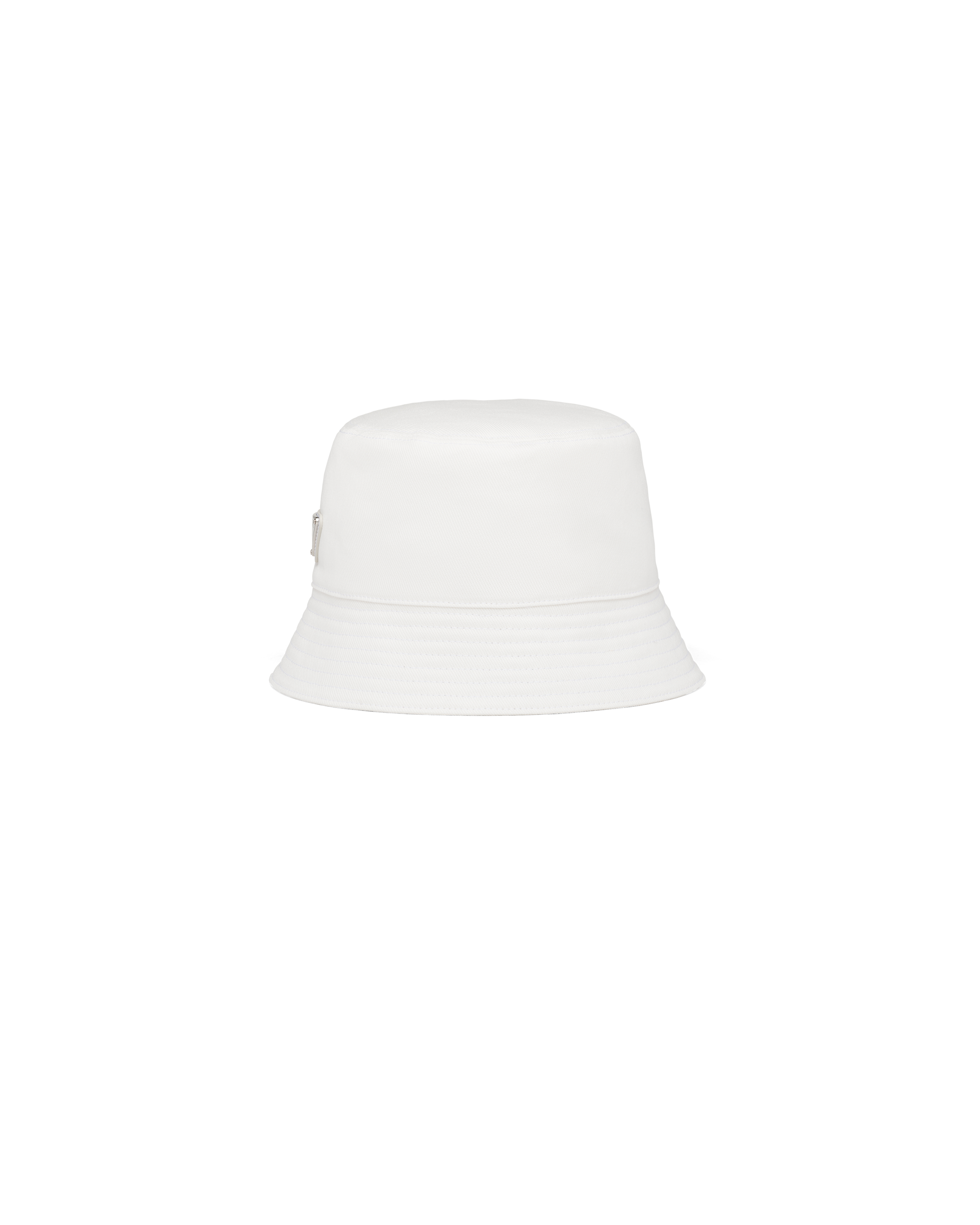 White Drill bucket hat Prada