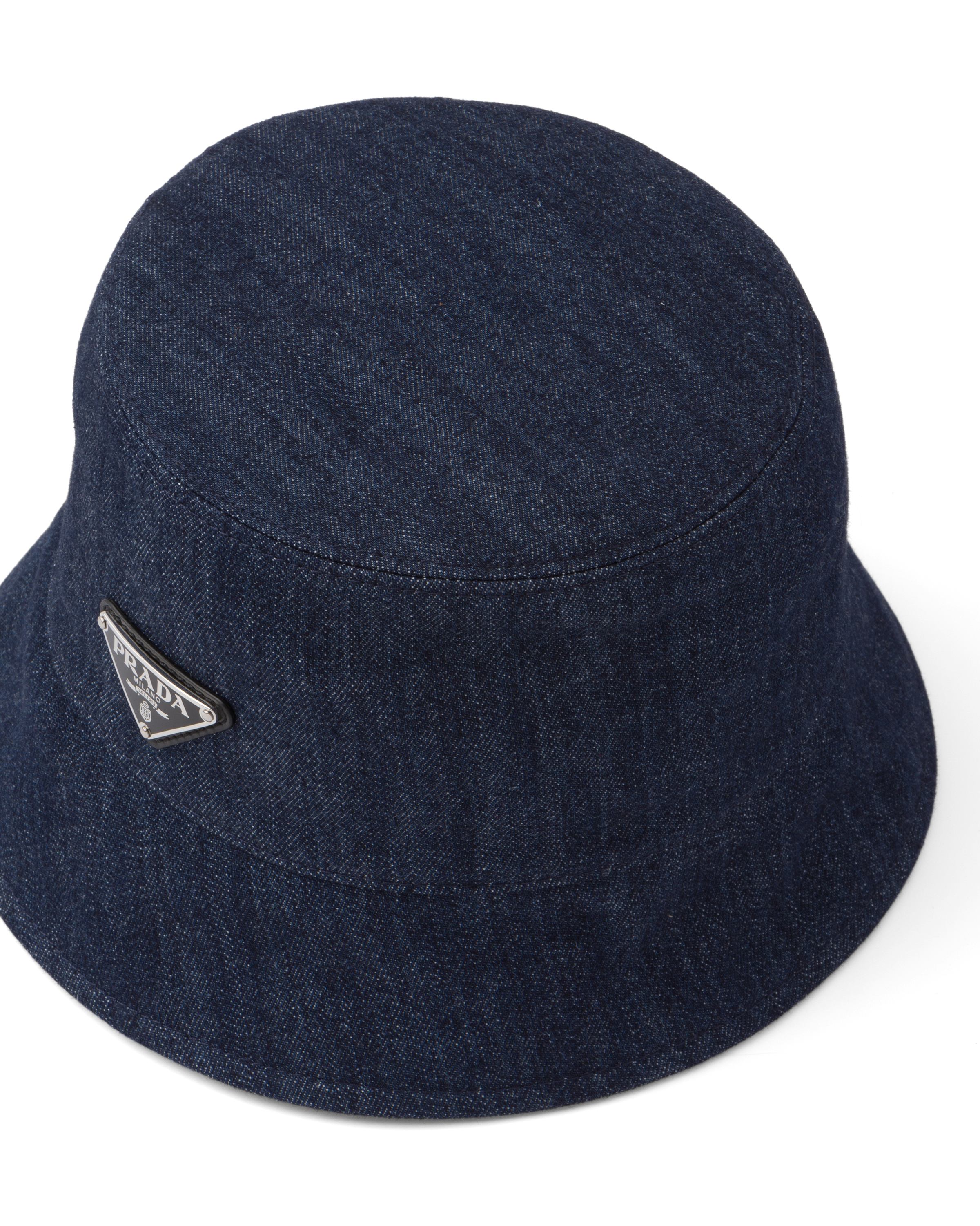 Prada denim bucket hat clearance